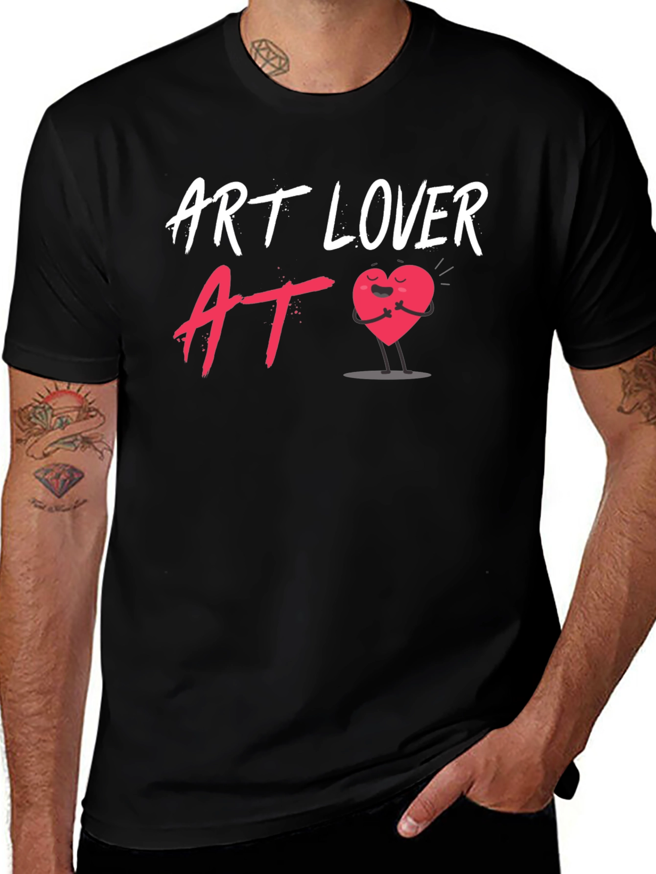Art Lover Heart Graphic T-Shirt