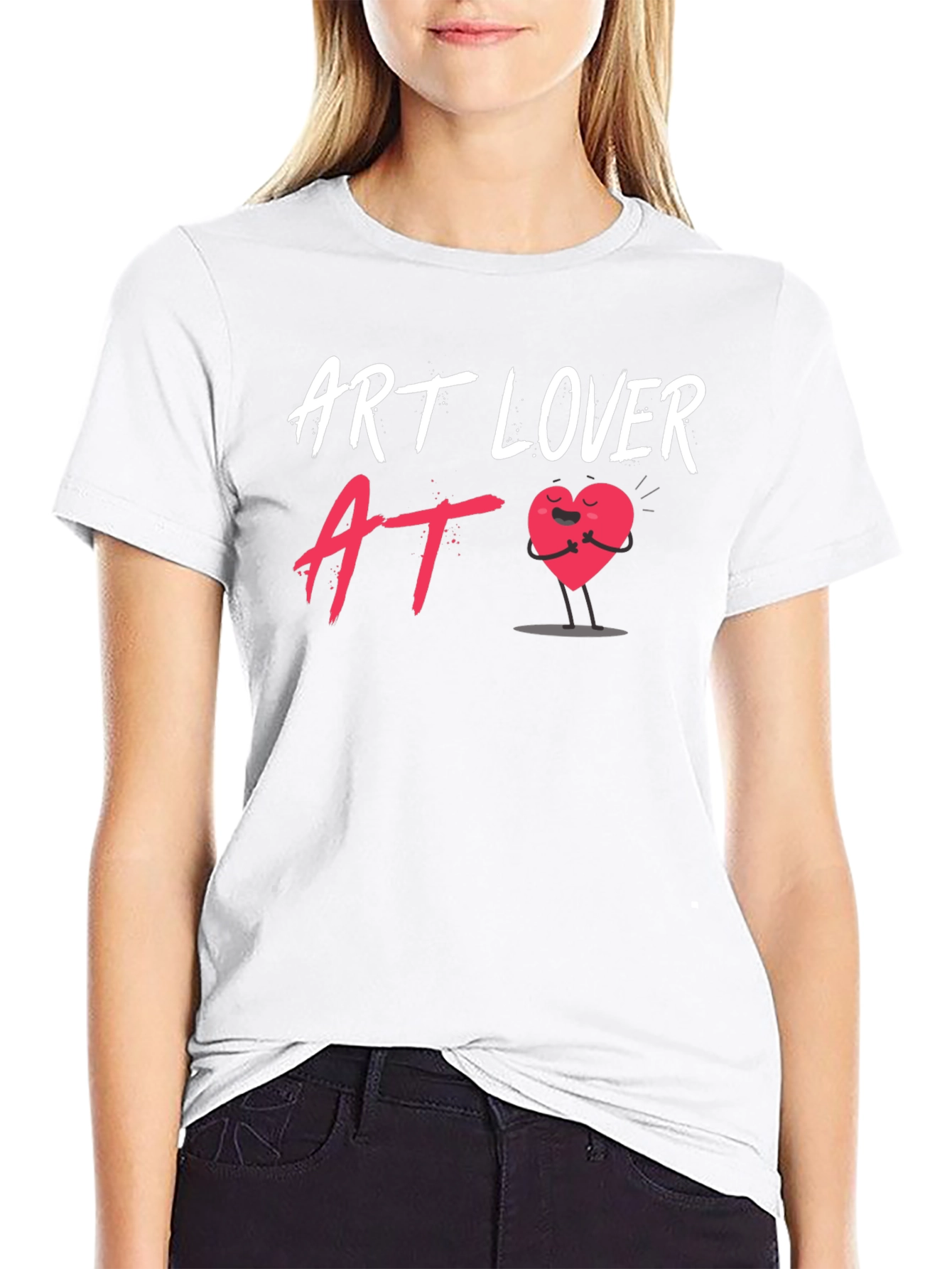 Art Lover Heart Graphic T-Shirt