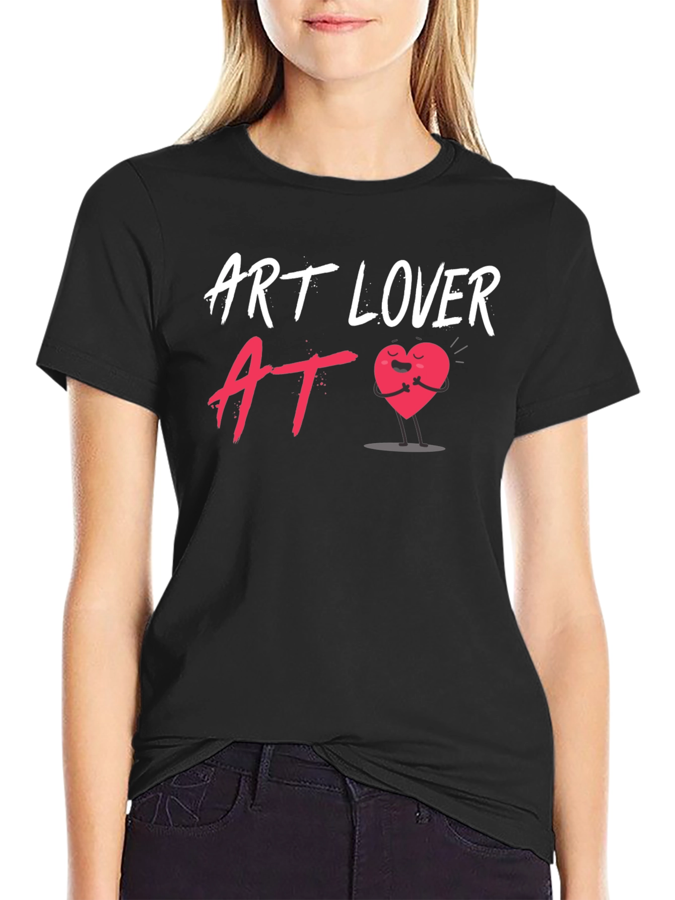 Art Lover Heart Graphic T-Shirt