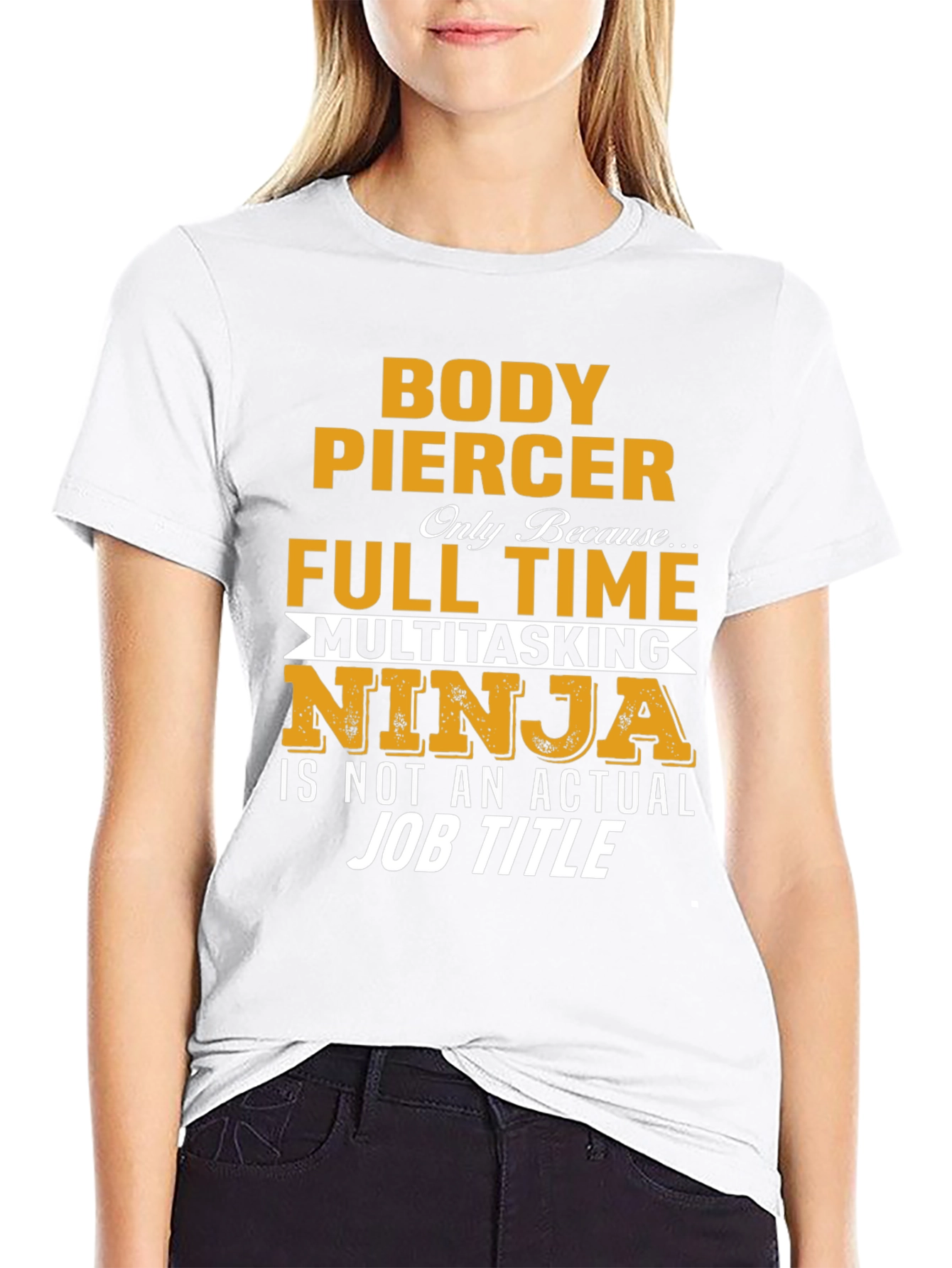 Body Piercer Multitasking Ninja Novelty T-Shirt