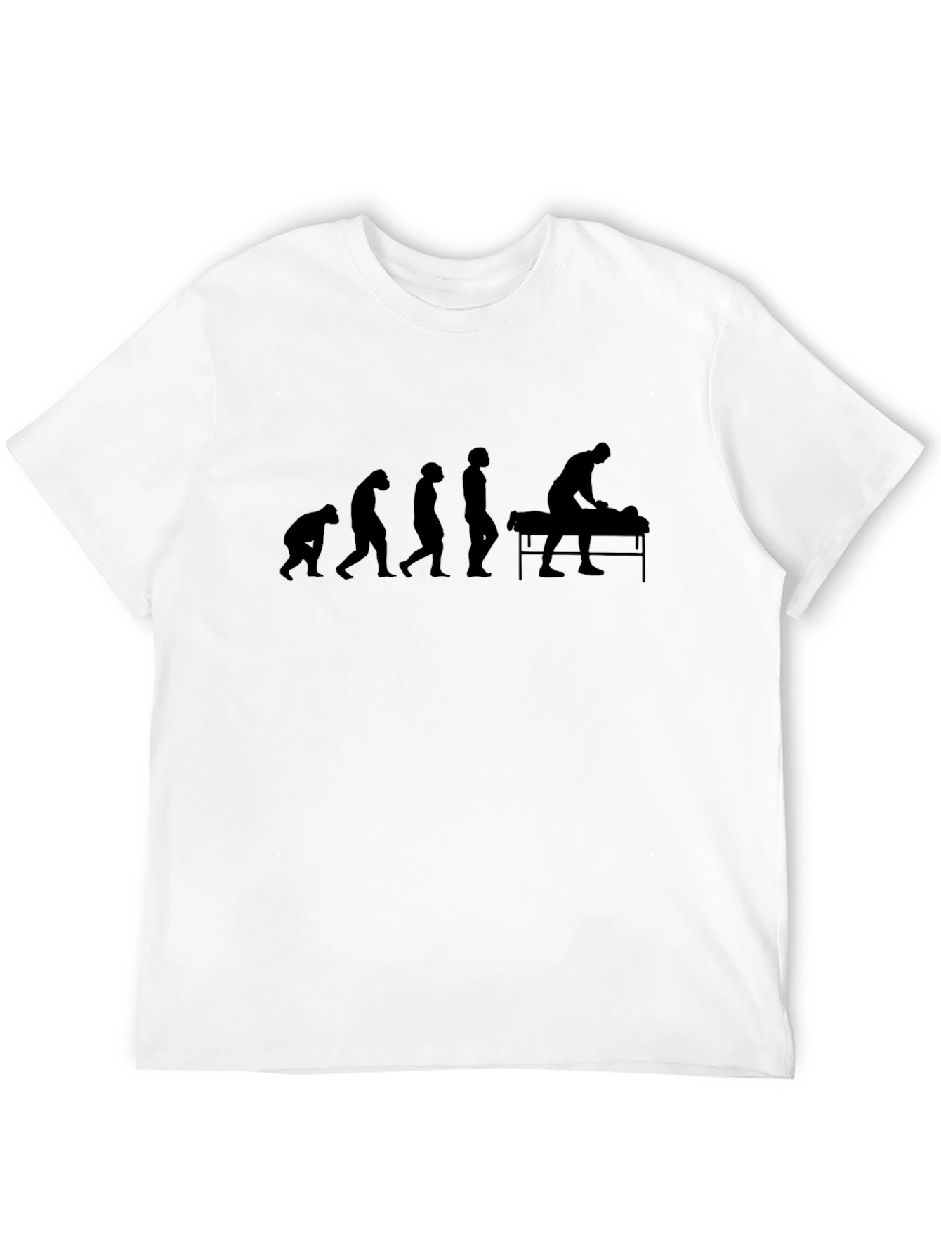 Massage Evolution T-Shirt - Black Graphic Tee