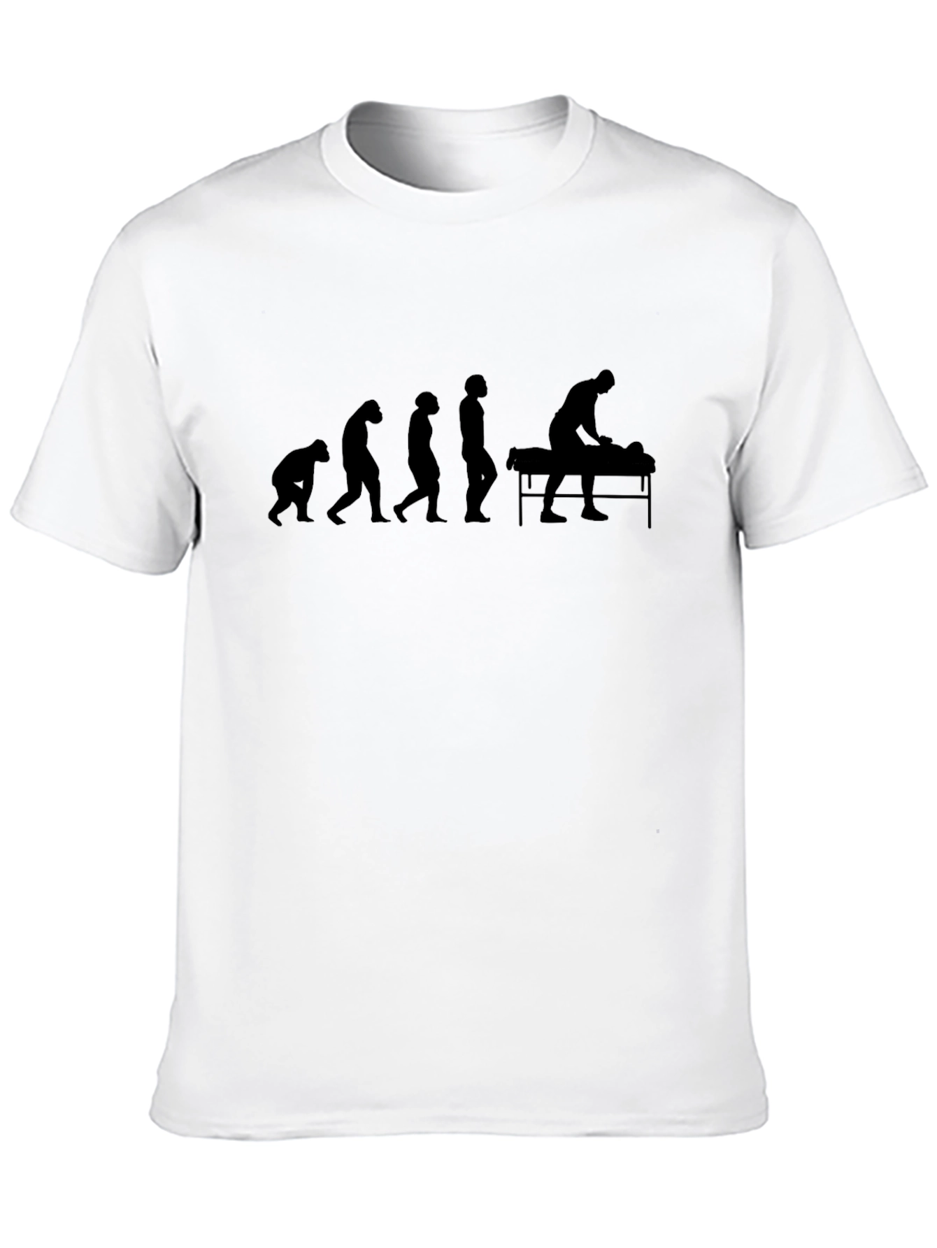 Massage Evolution T-Shirt - Black Graphic Tee