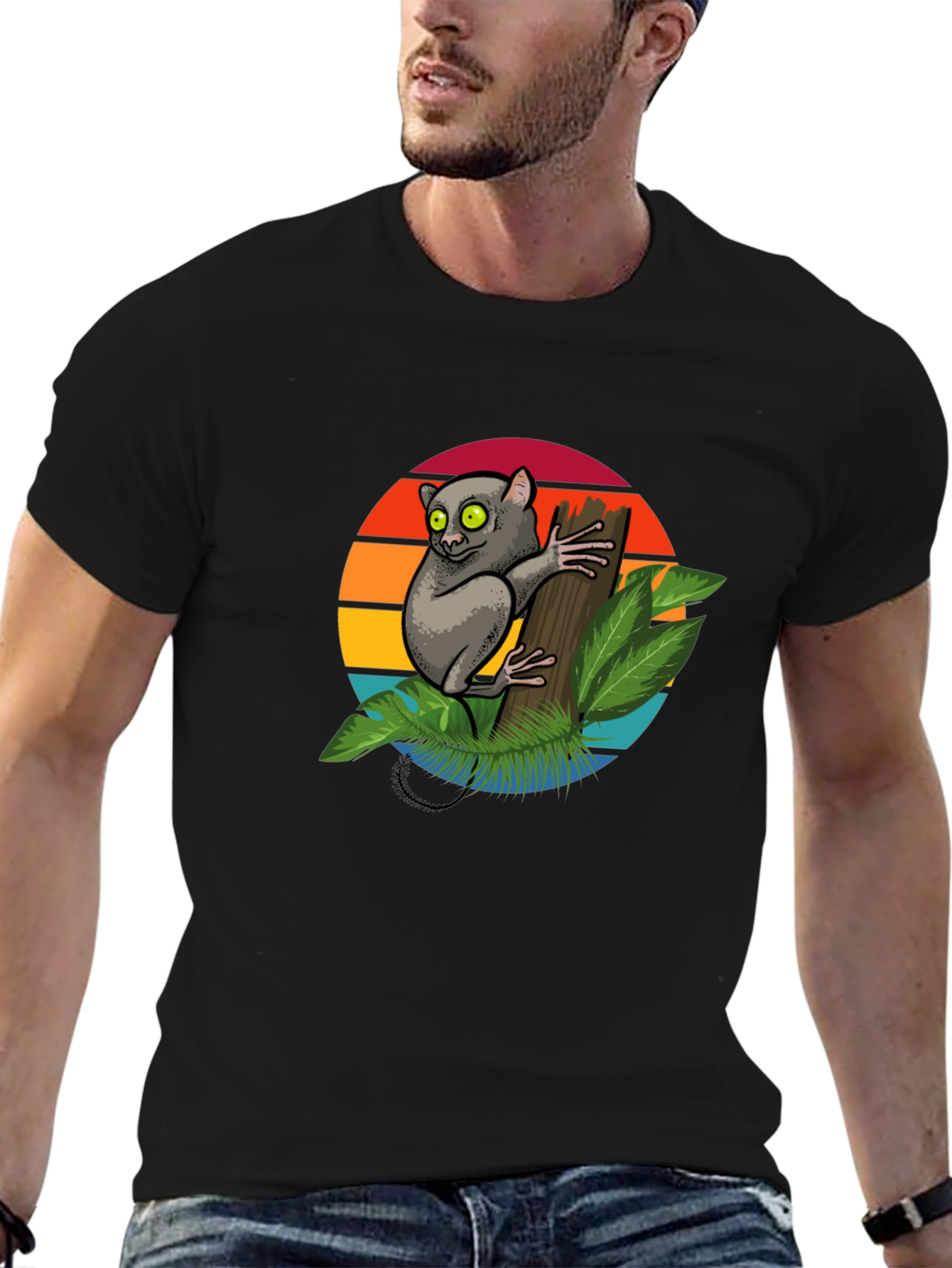 Tarsier Graphic Tee - Sunset Design