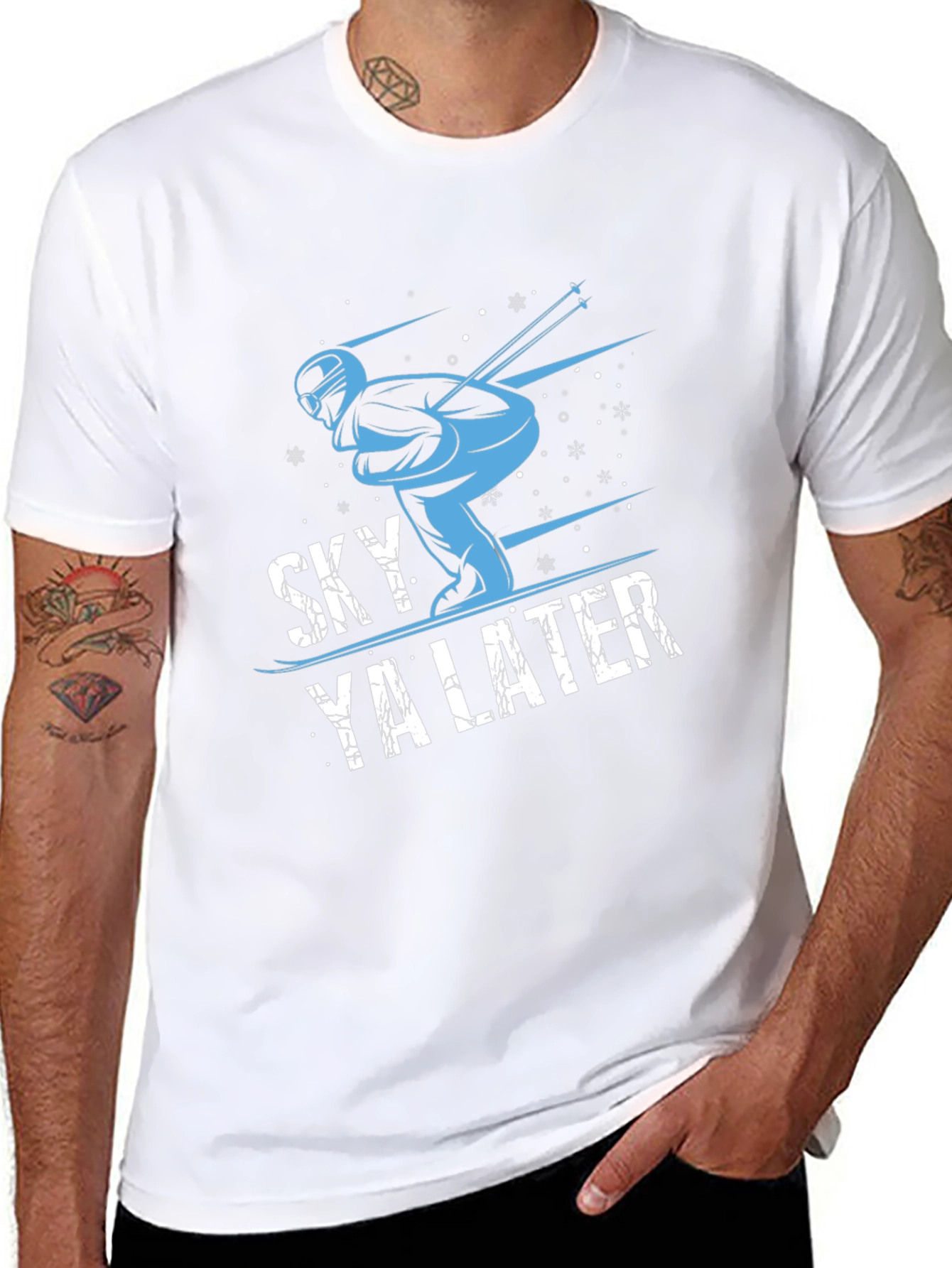 Sky Ya Later Graphic Tee - Skiing T-Shirt