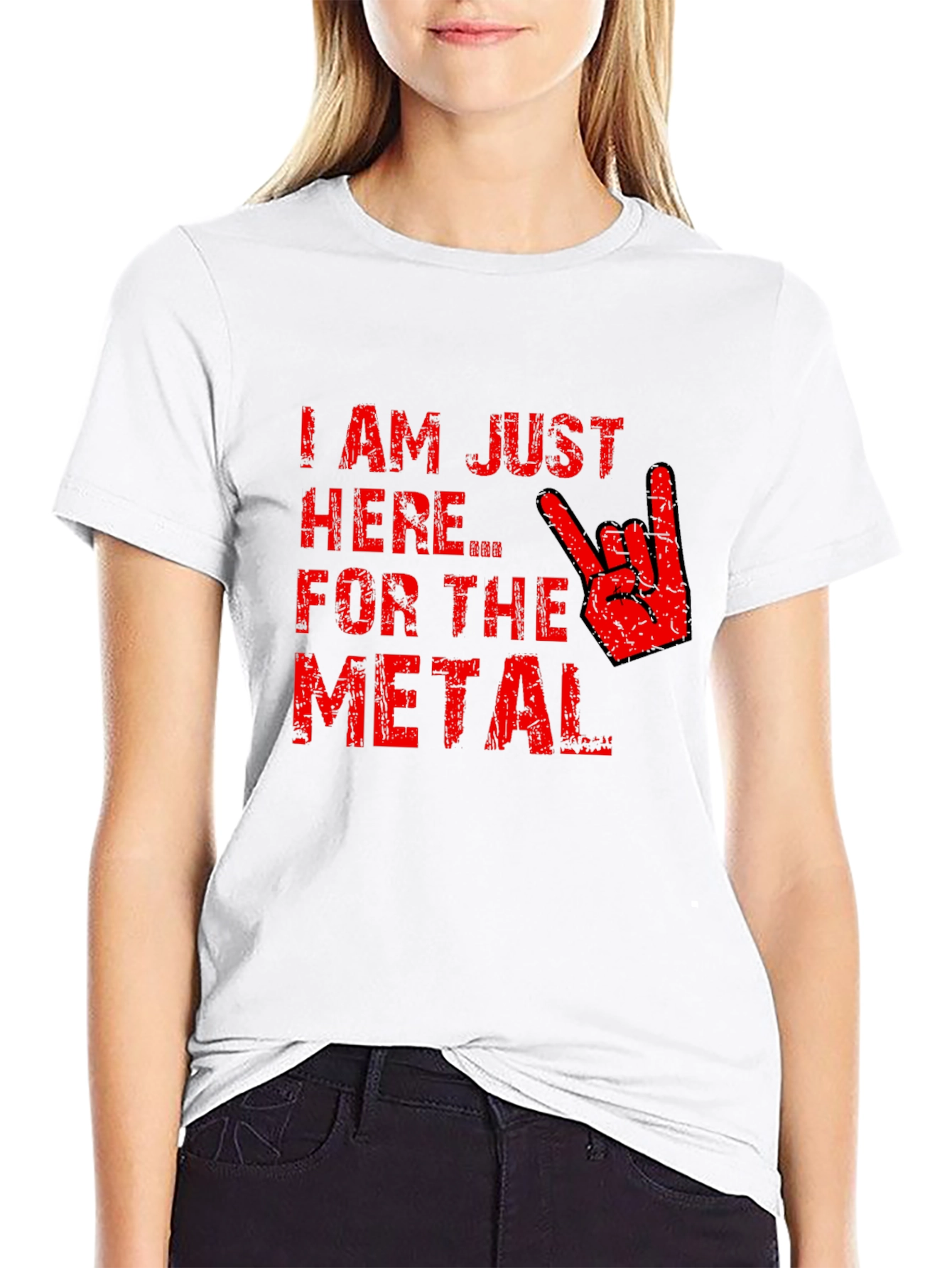 Im Just Here for the Metal T-Shirt