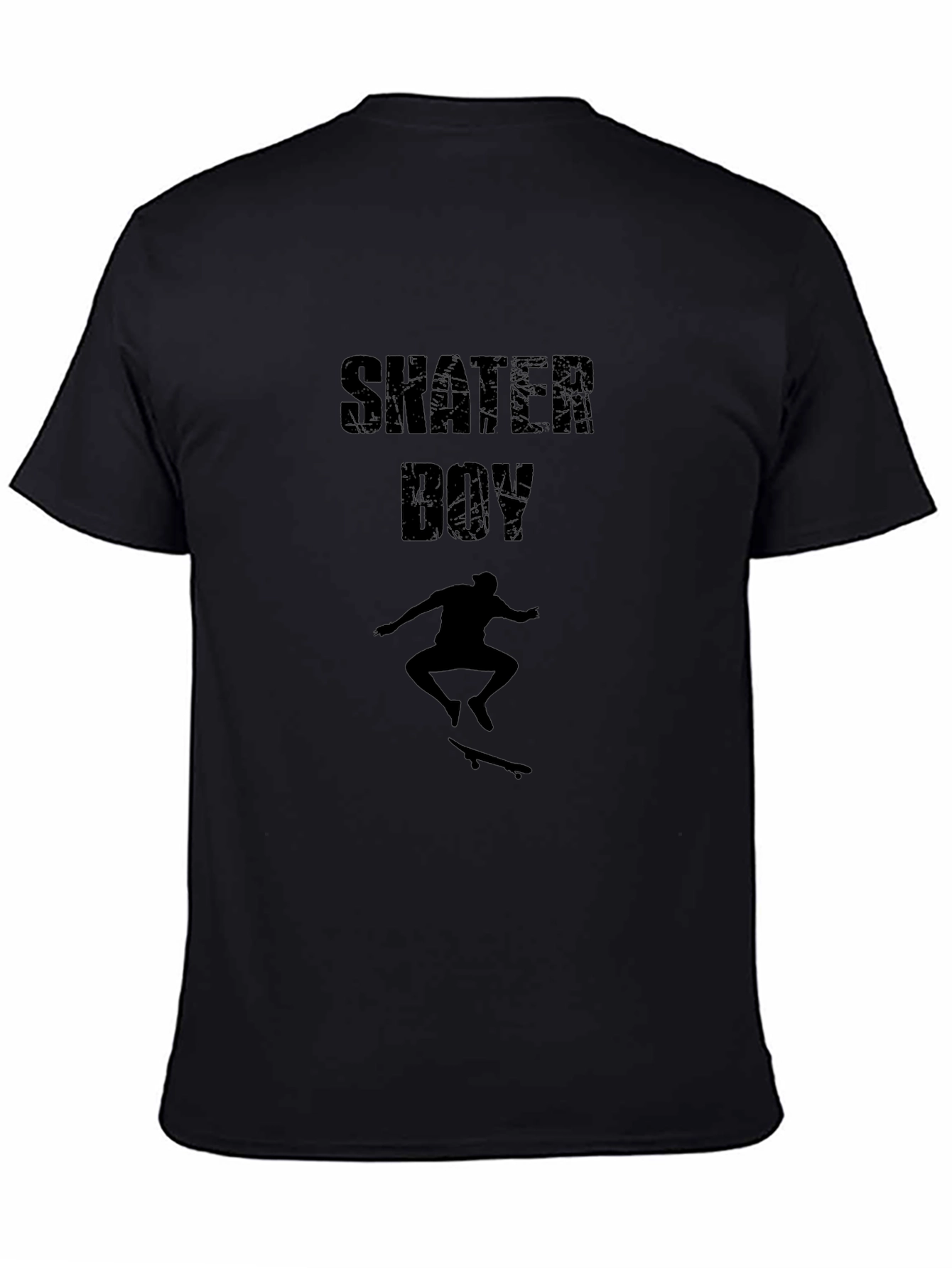 Skater Boy Black T-Shirt - Cool Graphic Tee