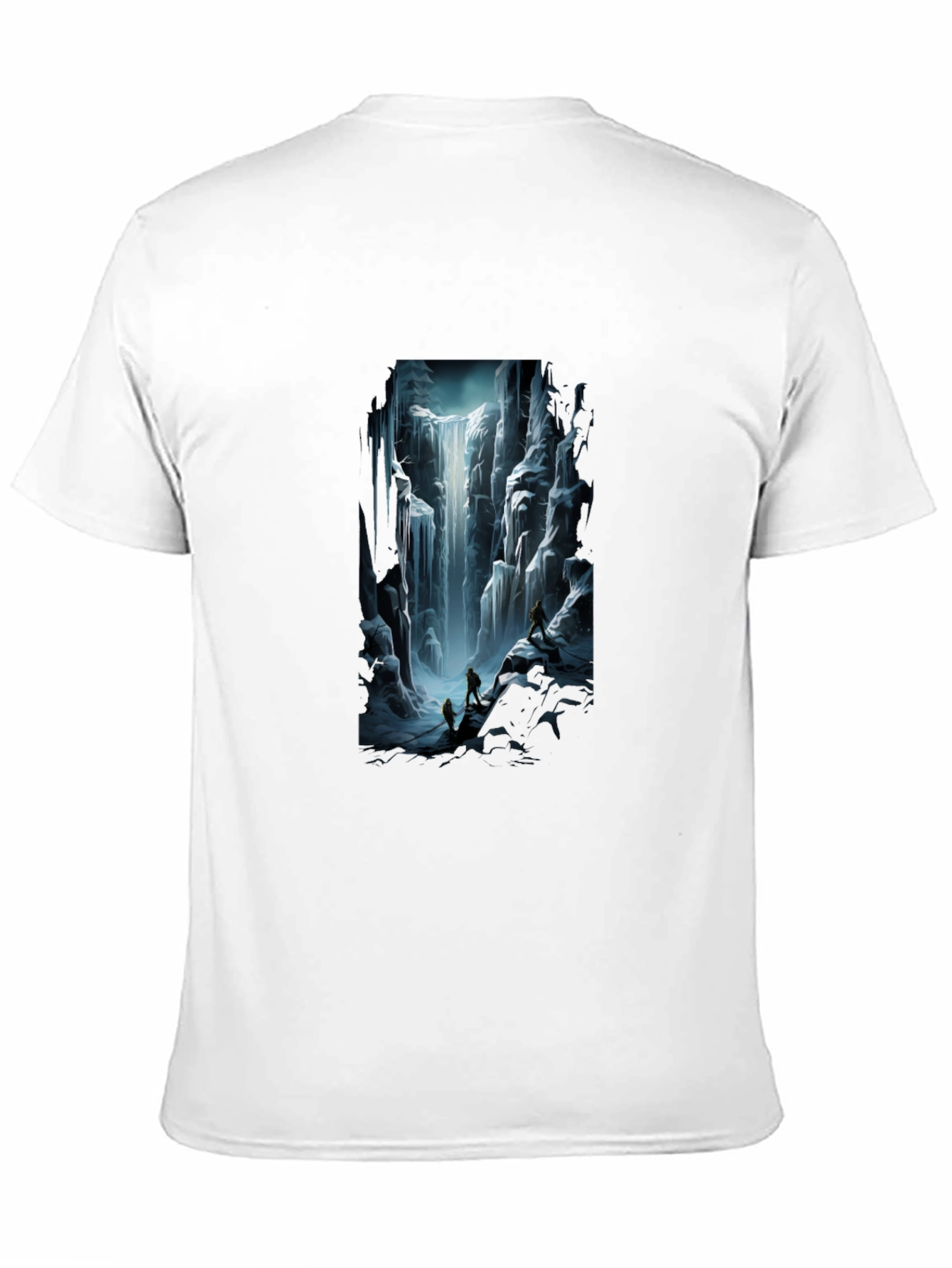 Waterfall Graphic Tee - Black Short Sleeve