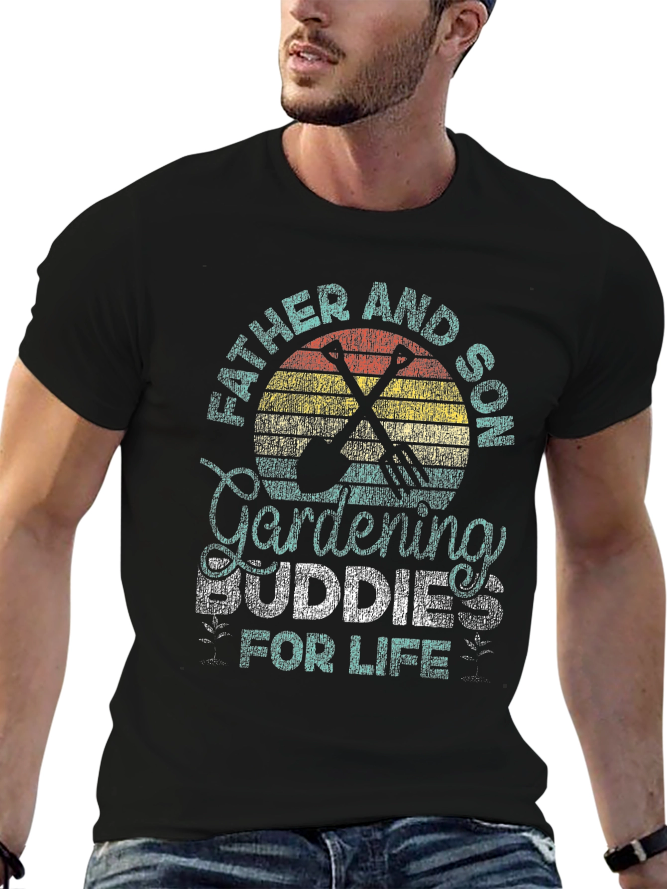 Father and Son Gardening Buddies T-Shirt