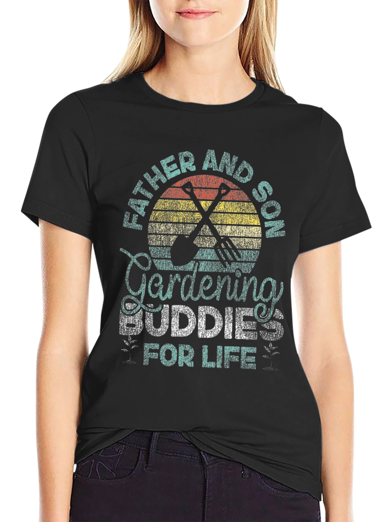 Father and Son Gardening Buddies T-Shirt