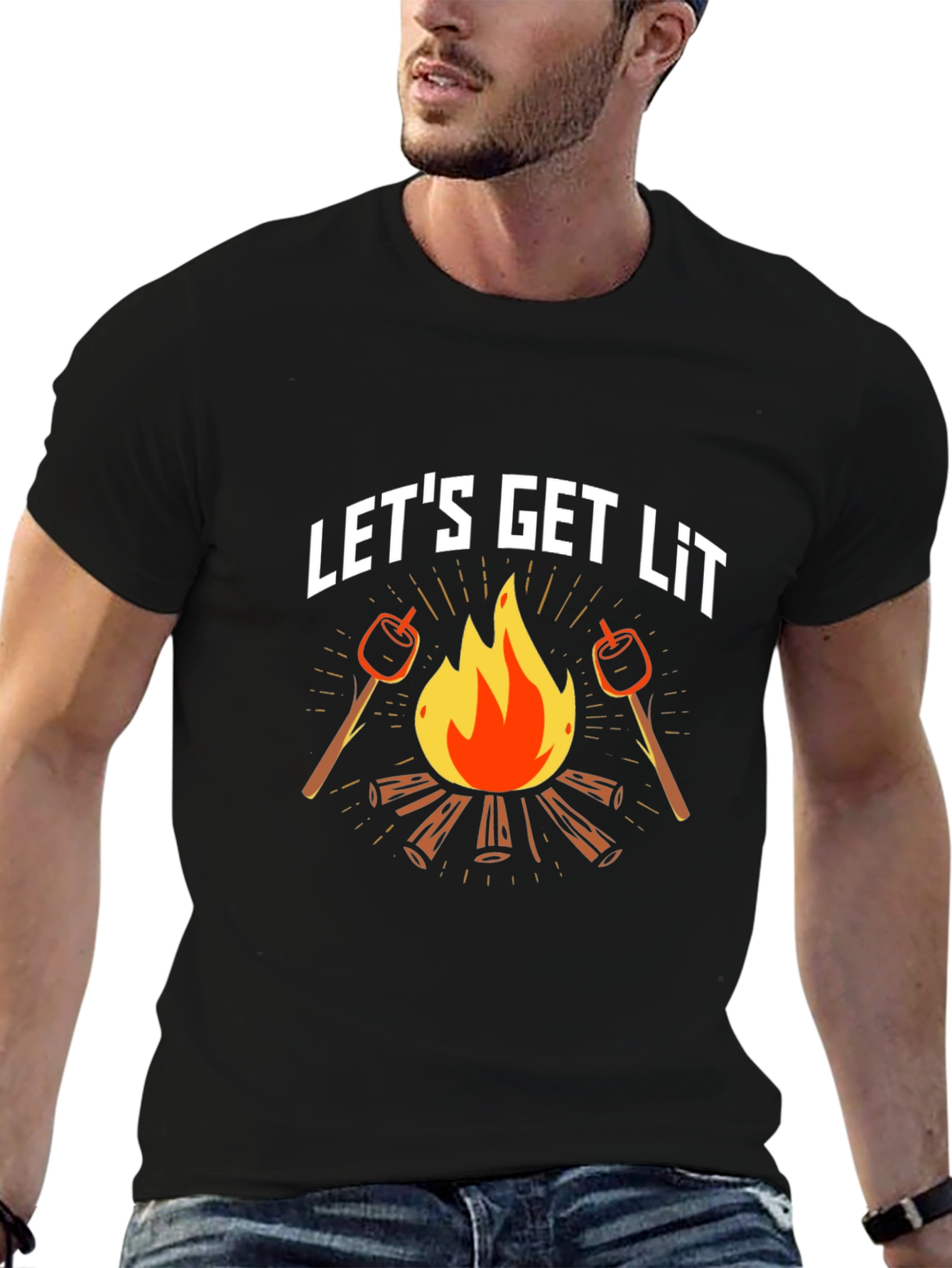 Lets Get Lit Campfire T-Shirt