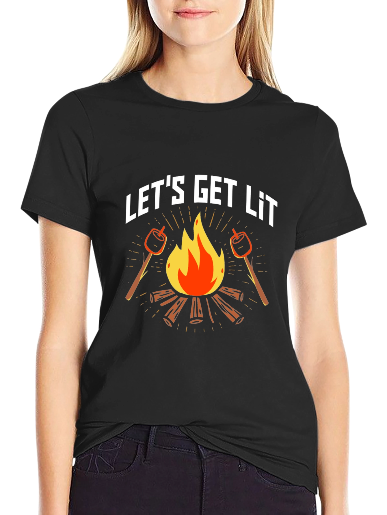 Lets Get Lit Campfire T-Shirt
