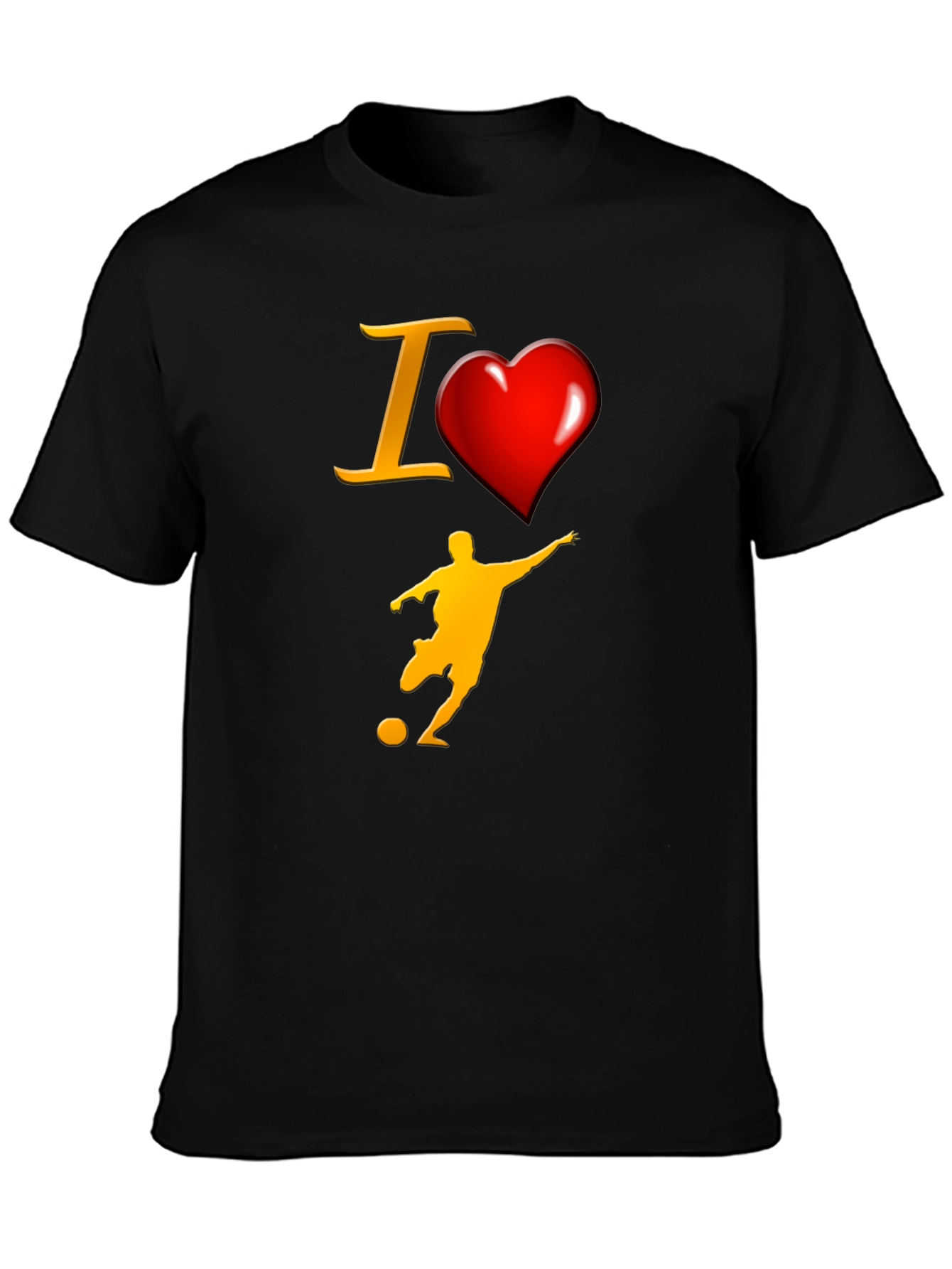 I Love Soccer Graphic T-Shirt
