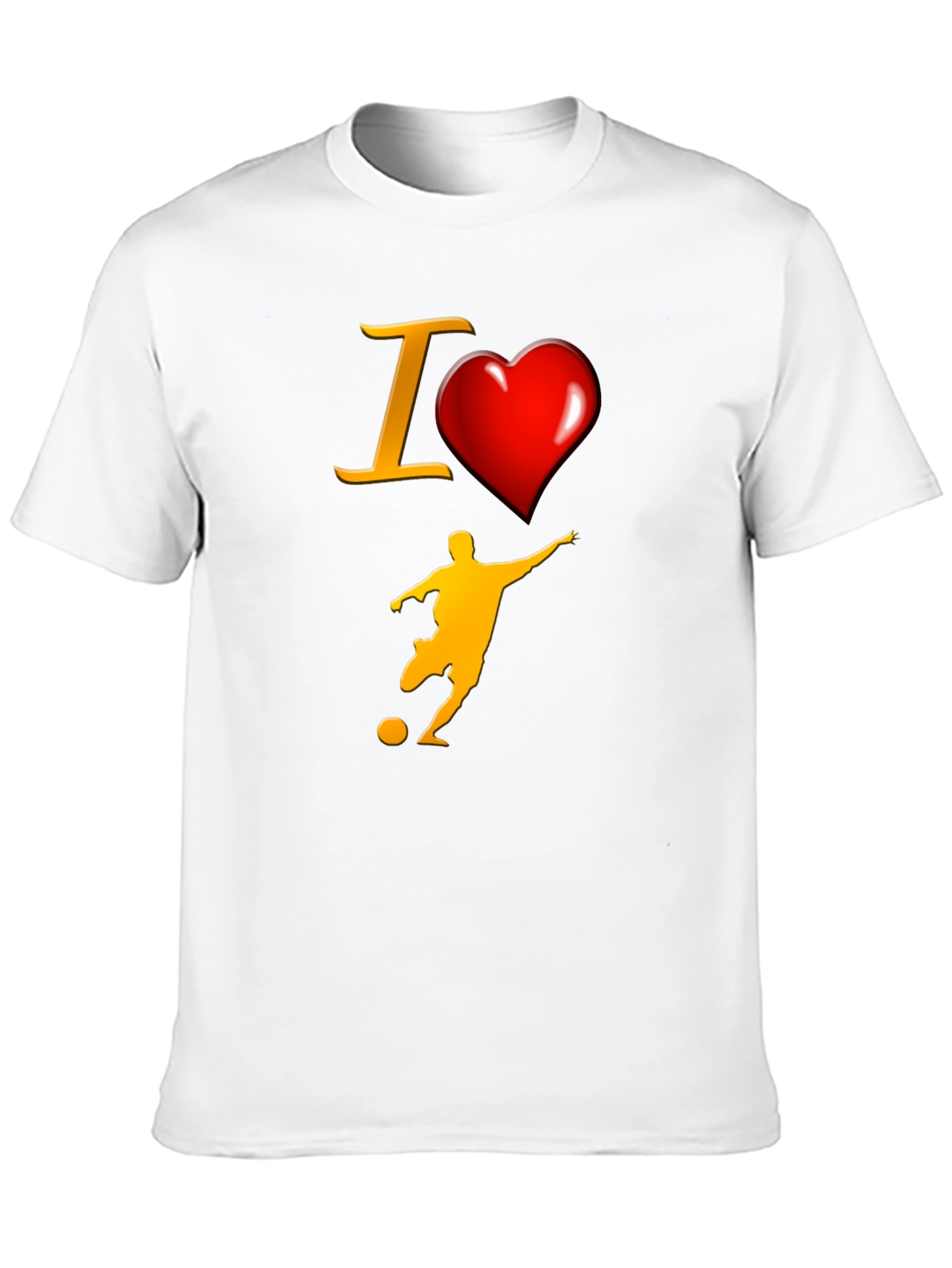 I Love Soccer Graphic T-Shirt