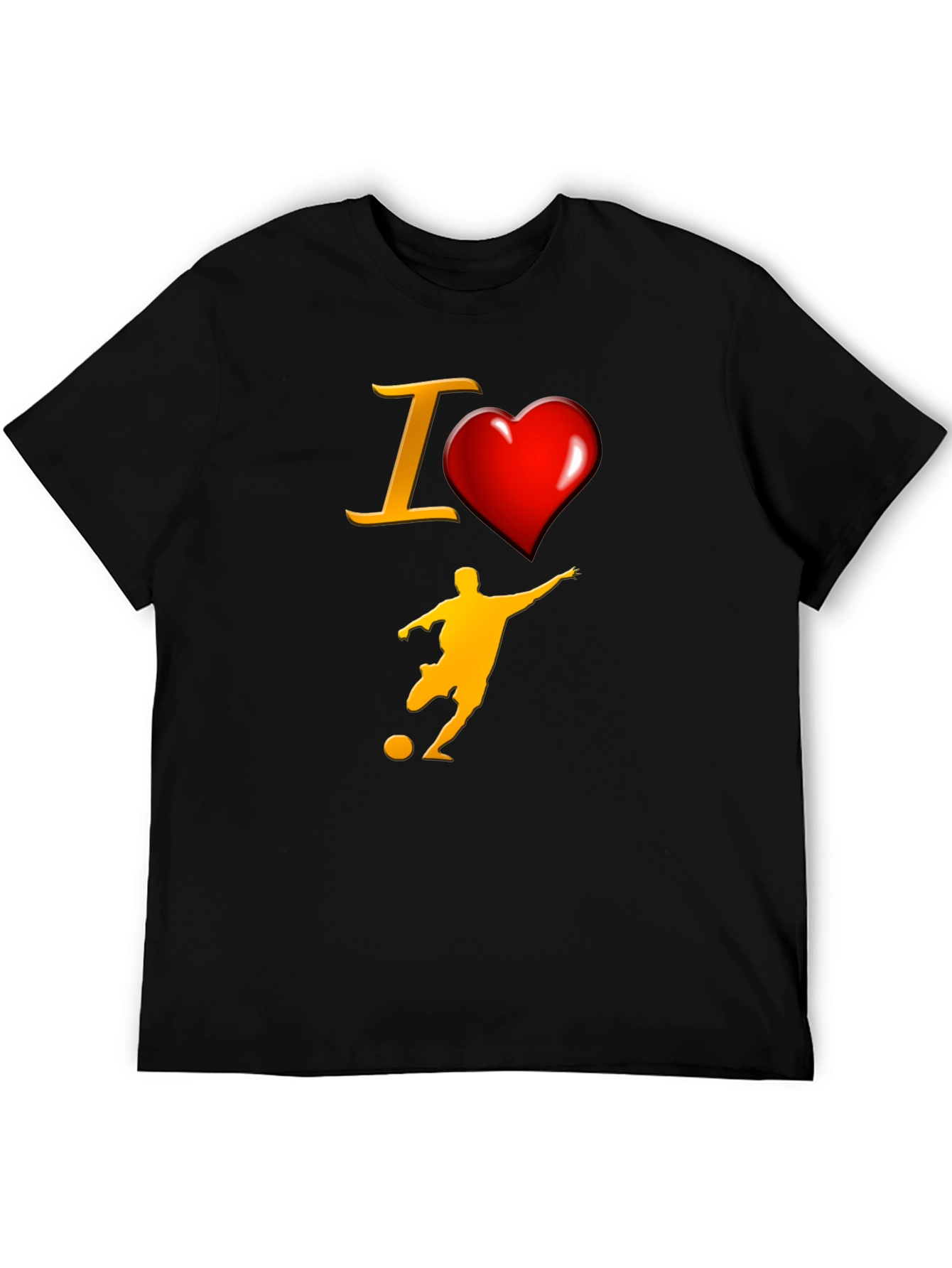 I Love Soccer Graphic T-Shirt