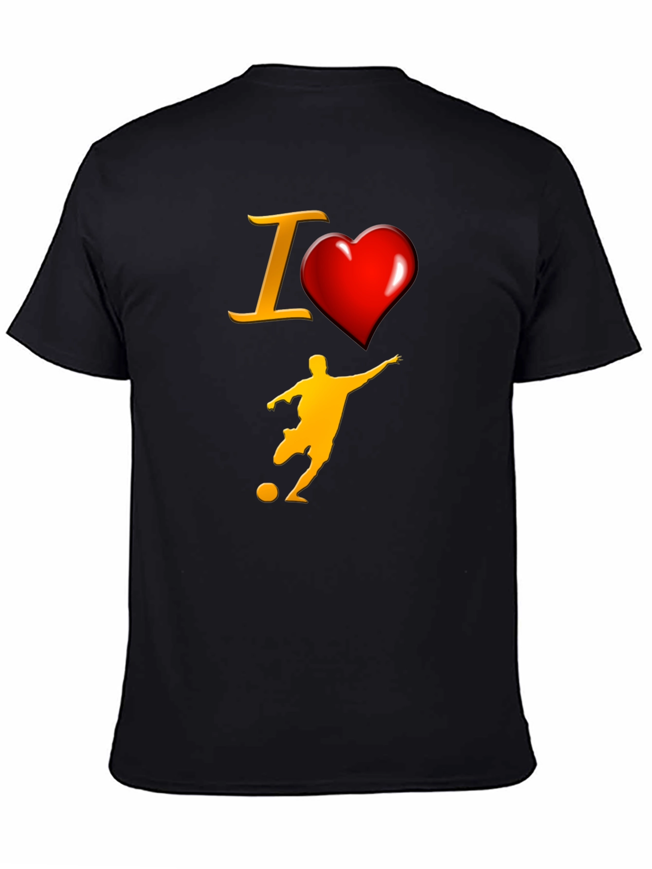 I Love Soccer Graphic T-Shirt