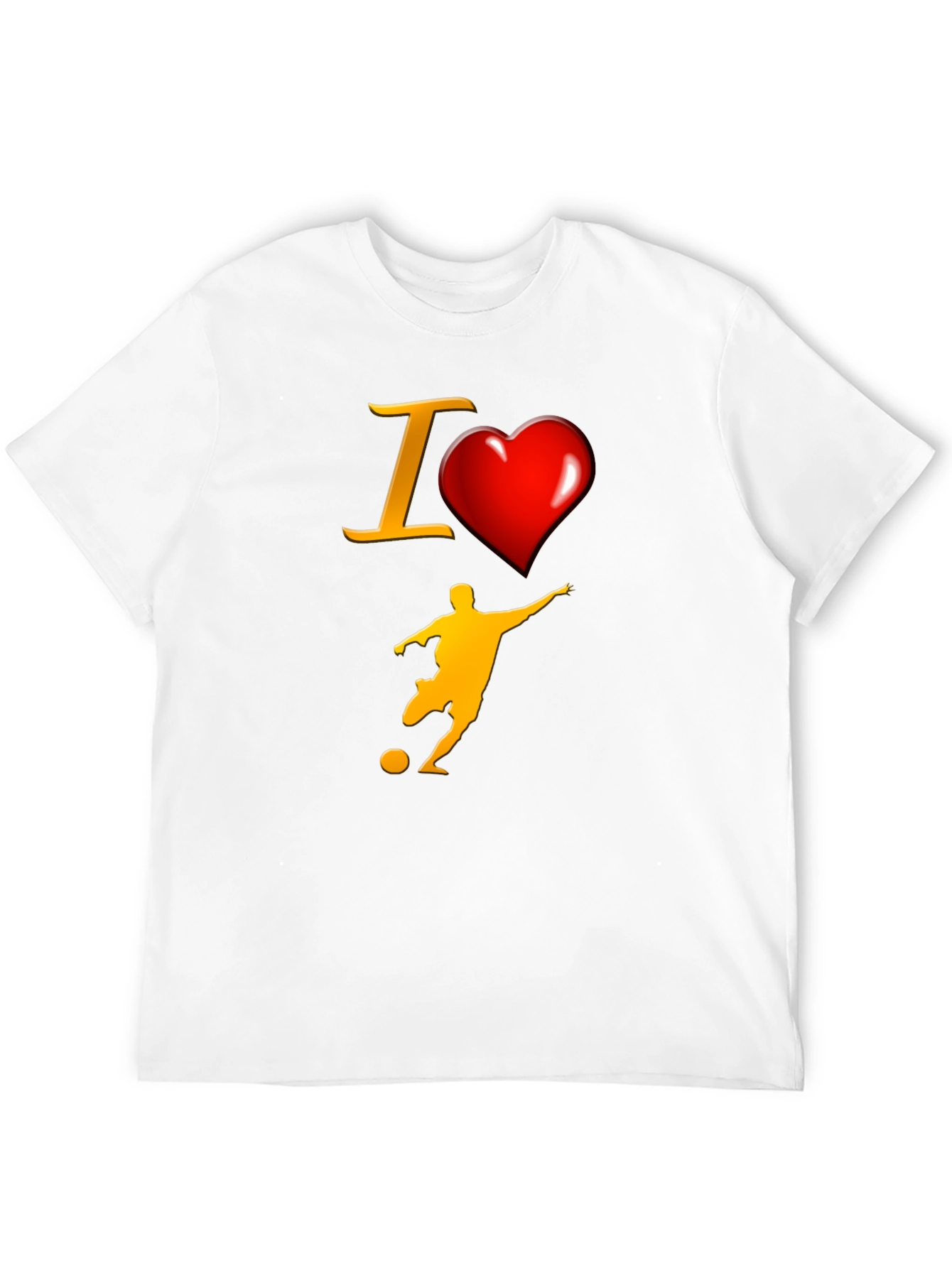 I Love Soccer Graphic T-Shirt
