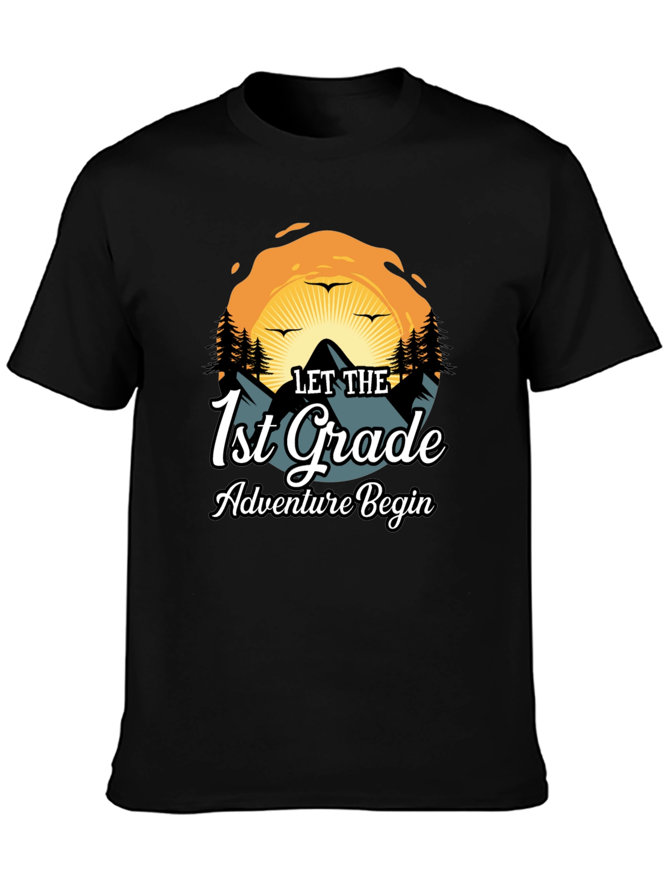 1st Grade Adventure Begins Graphic Tee