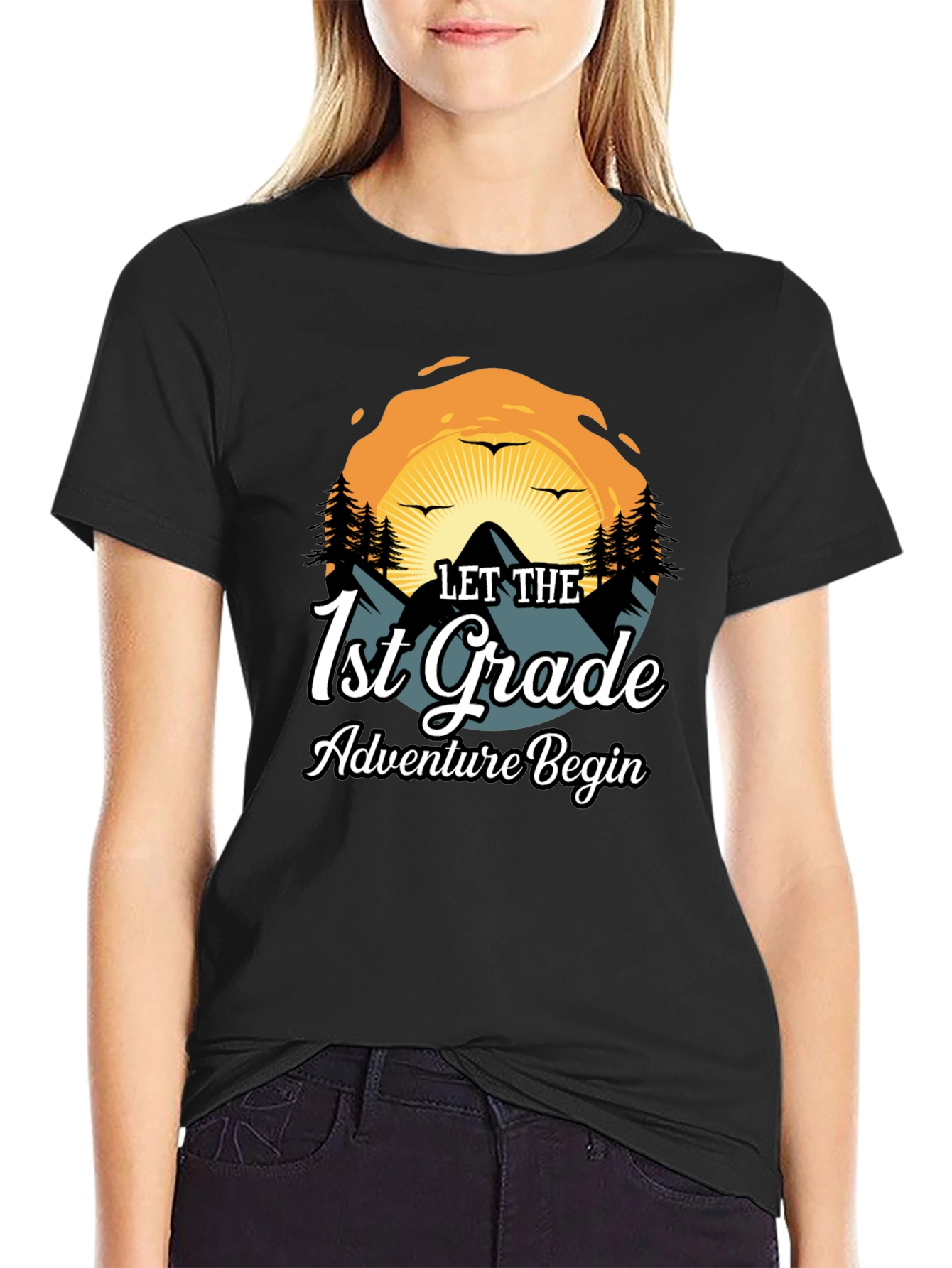 1st Grade Adventure Begins Graphic Tee