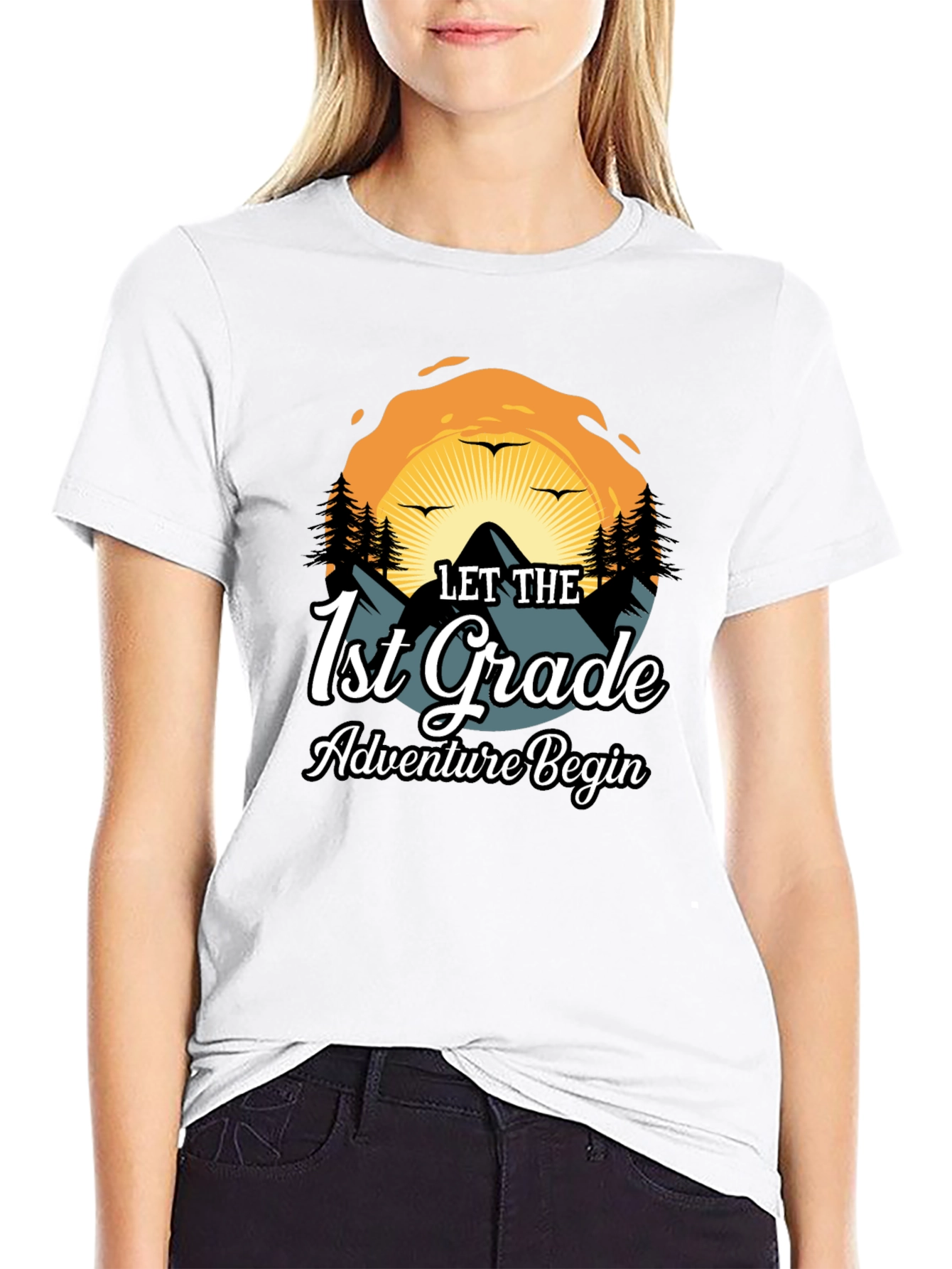 1st Grade Adventure Begins Graphic Tee