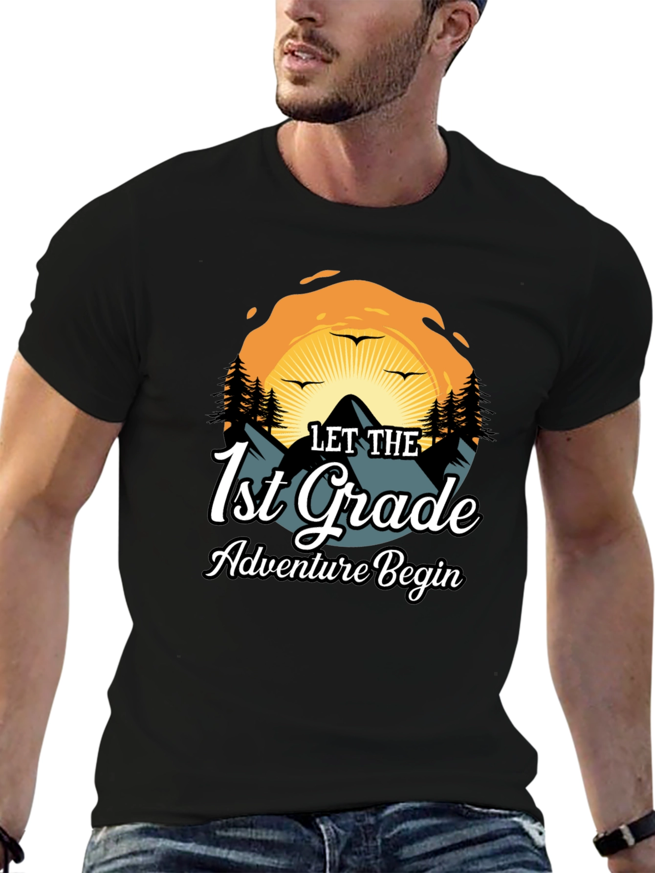 1st Grade Adventure Begins Graphic Tee