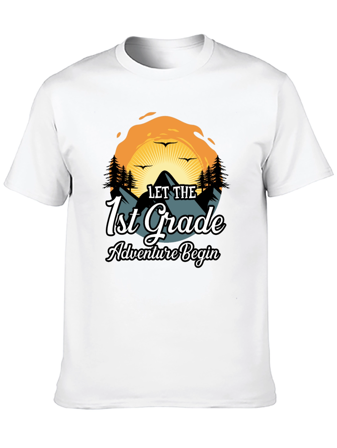 1st Grade Adventure Begins Graphic Tee