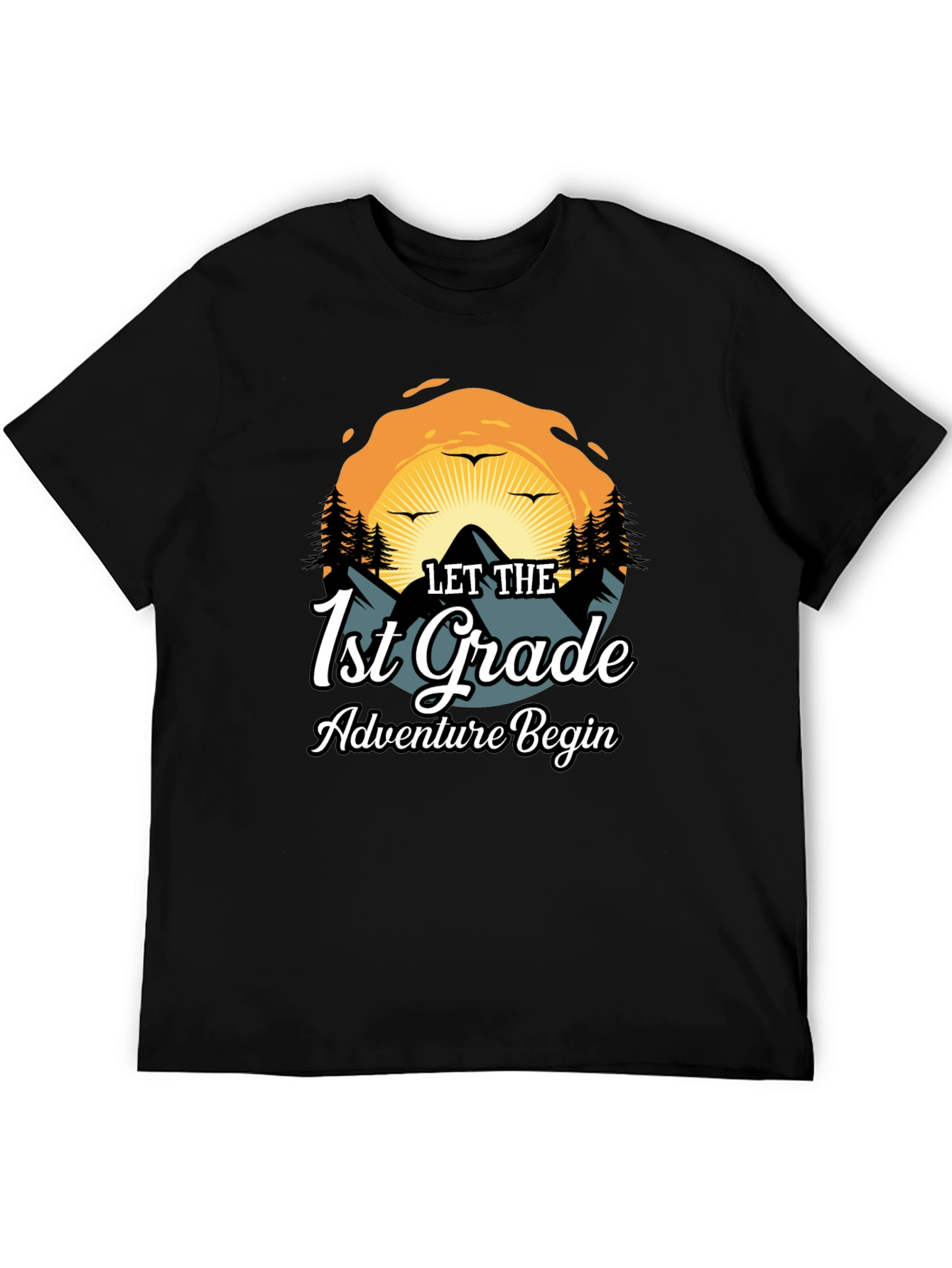 1st Grade Adventure Begins Graphic Tee