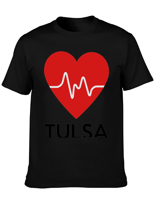 Tulsa Heartbeat T-Shirt - Black