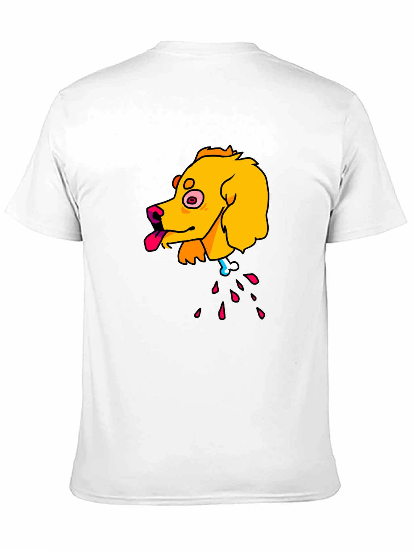 Cartoon Dog Head T-Shirt