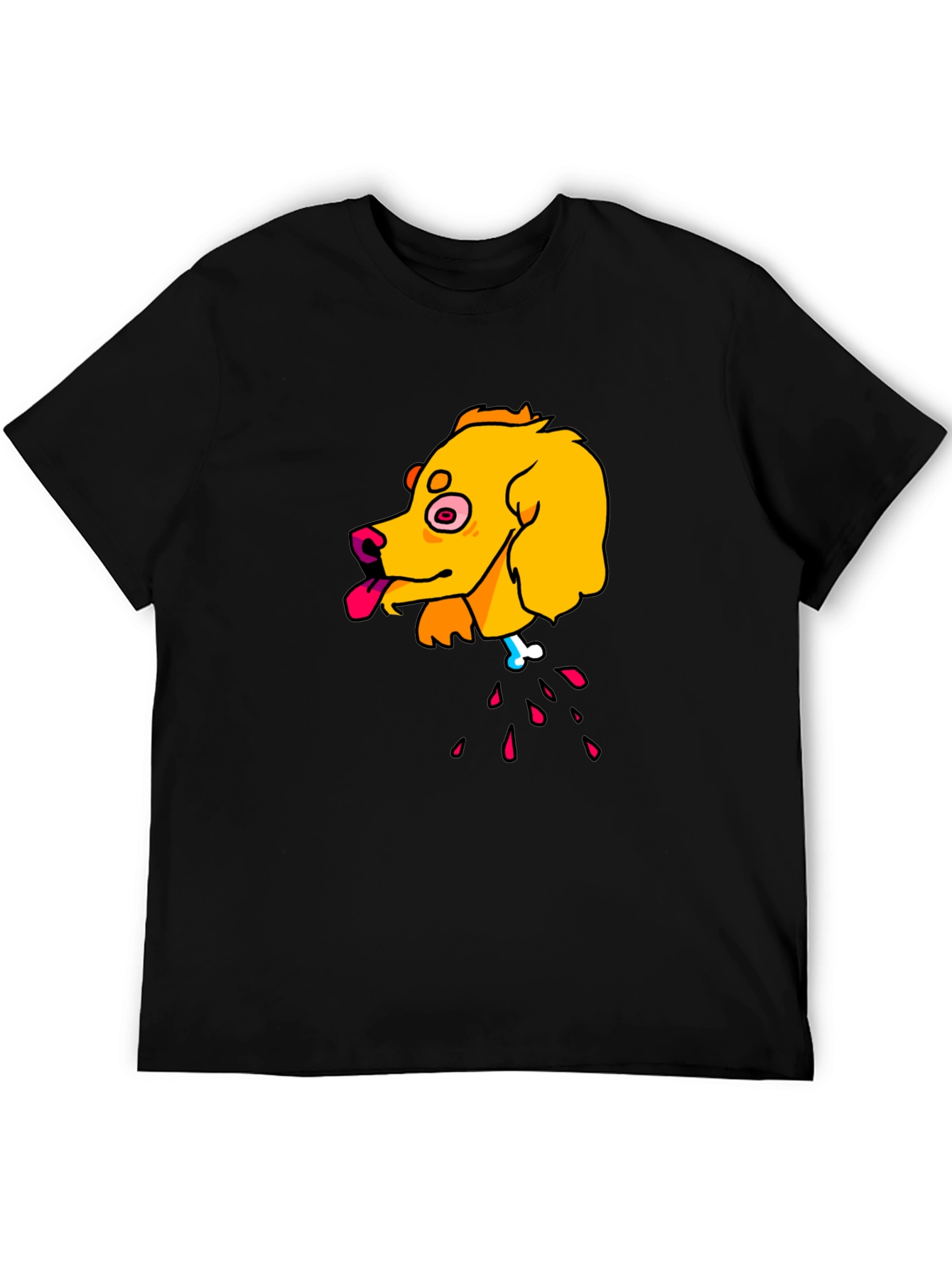 Cartoon Dog Head T-Shirt