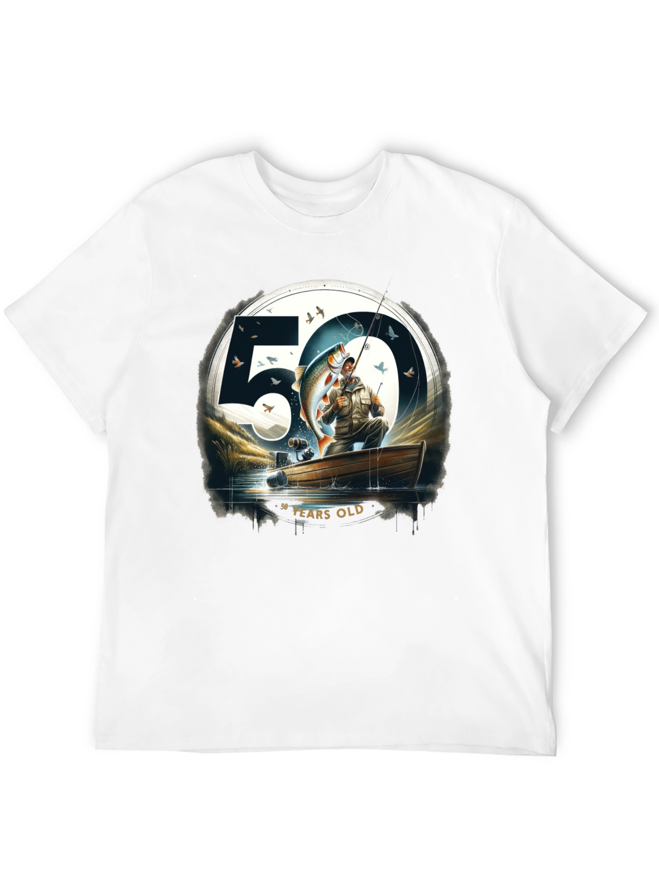 50 Years Old Fishing T-Shirt