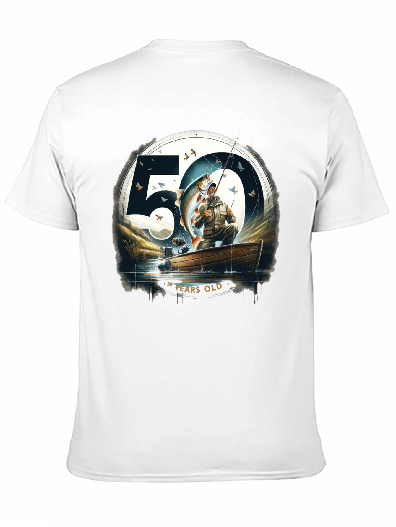 50 Years Old Fishing T-Shirt