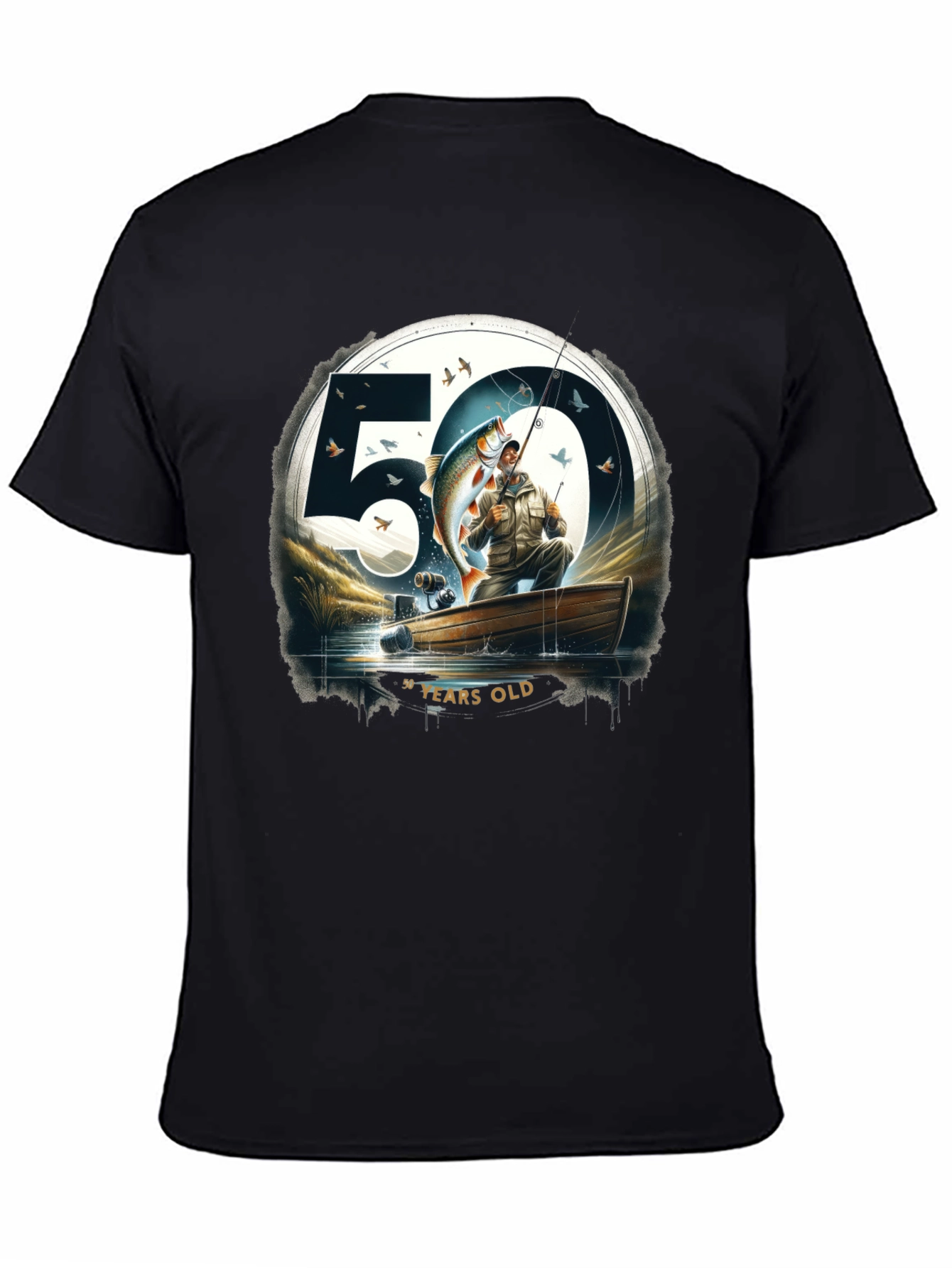 50 Years Old Fishing T-Shirt