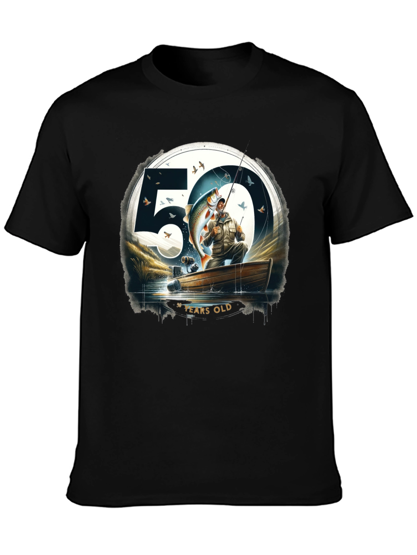50 Years Old Fishing T-Shirt