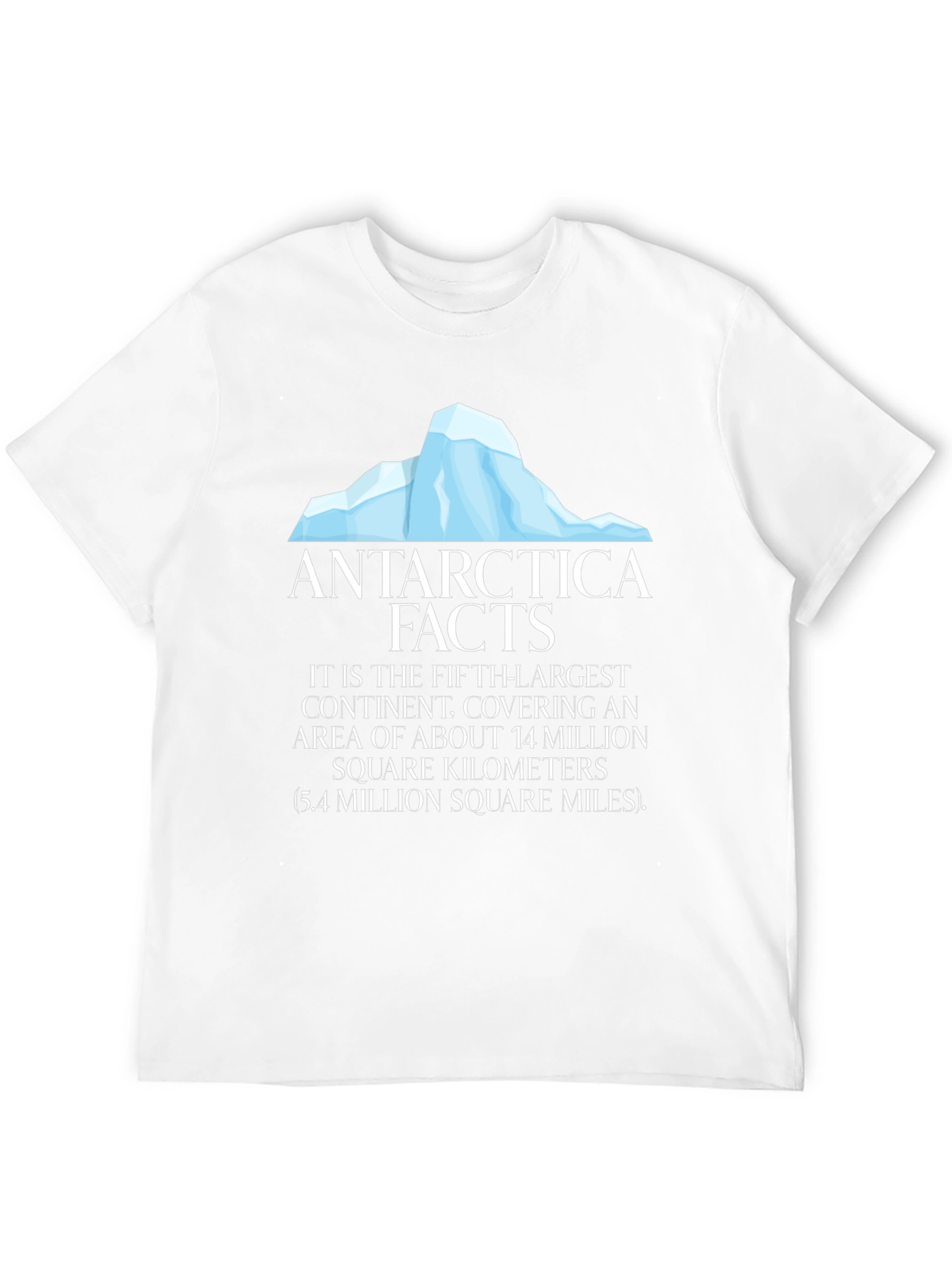 Antarctica Facts Black T-Shirt
