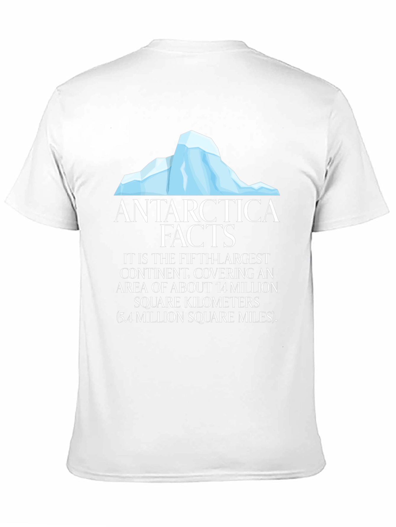 Antarctica Facts Black T-Shirt