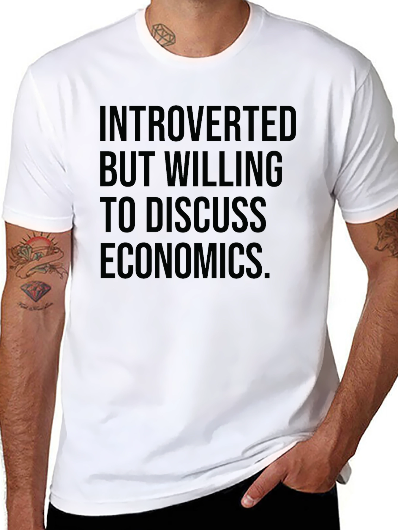 Introverted Economics T-Shirt - Discuss Economics