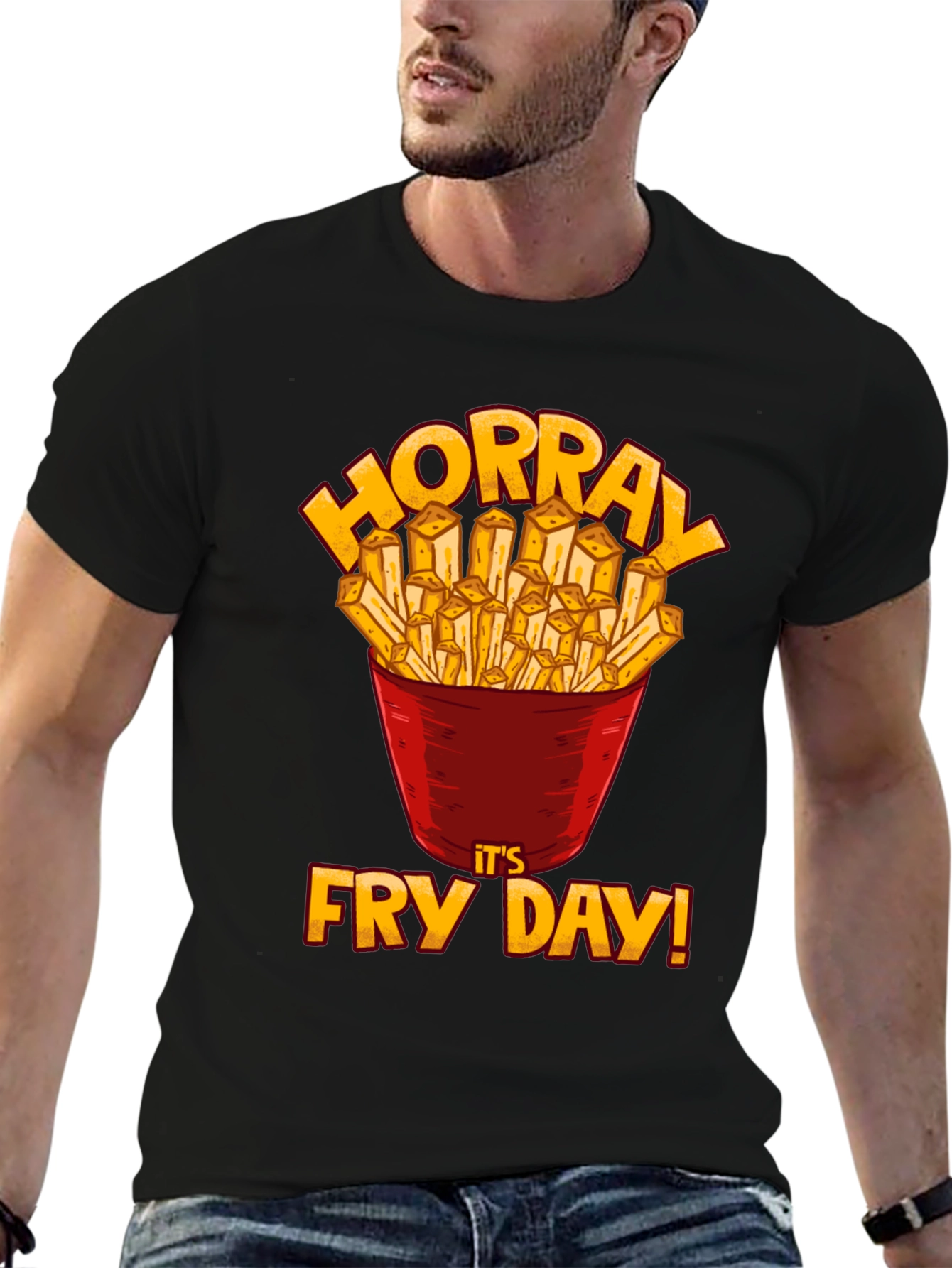 Hooray Fry Day Graphic T-Shirt
