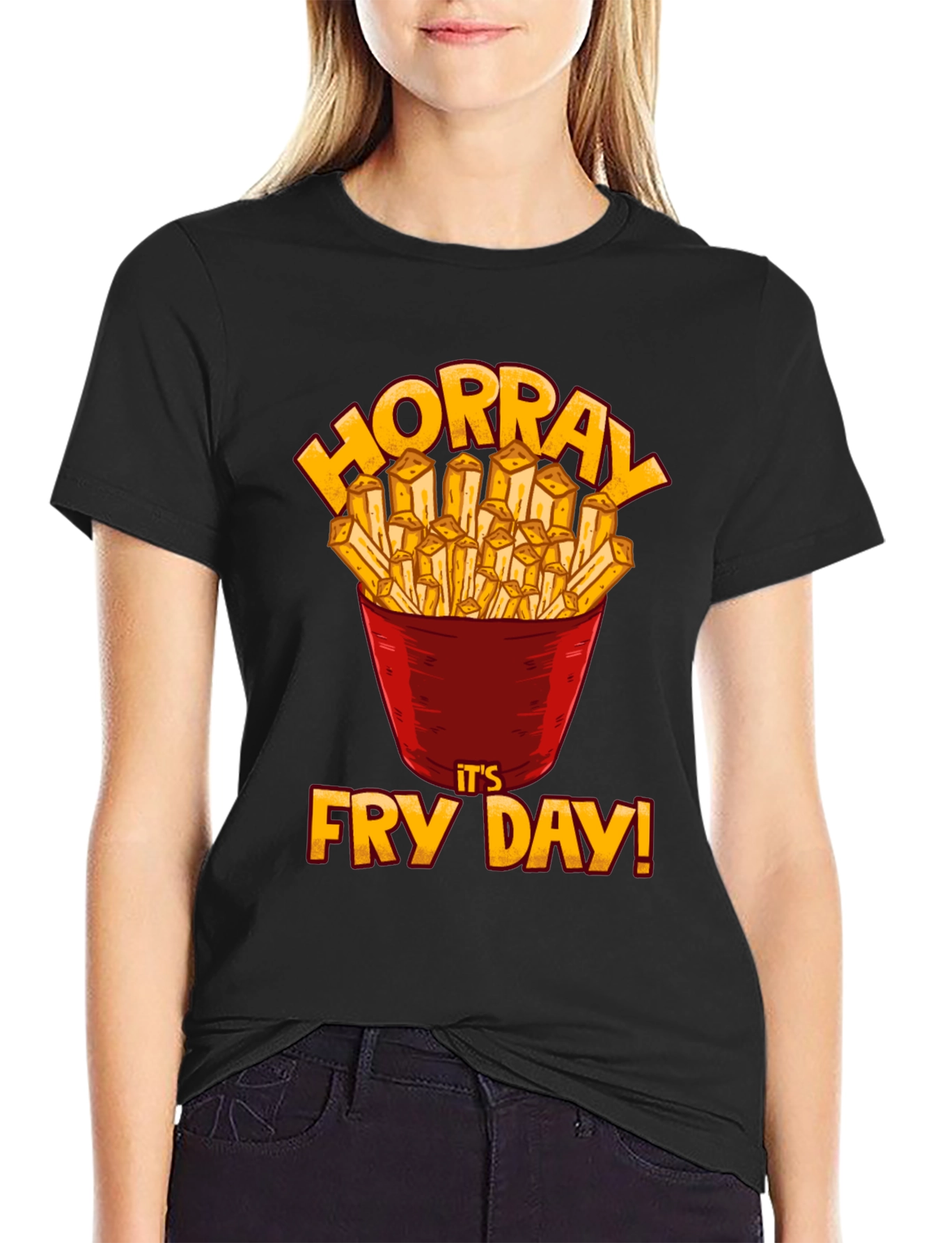 Hooray Fry Day Graphic T-Shirt