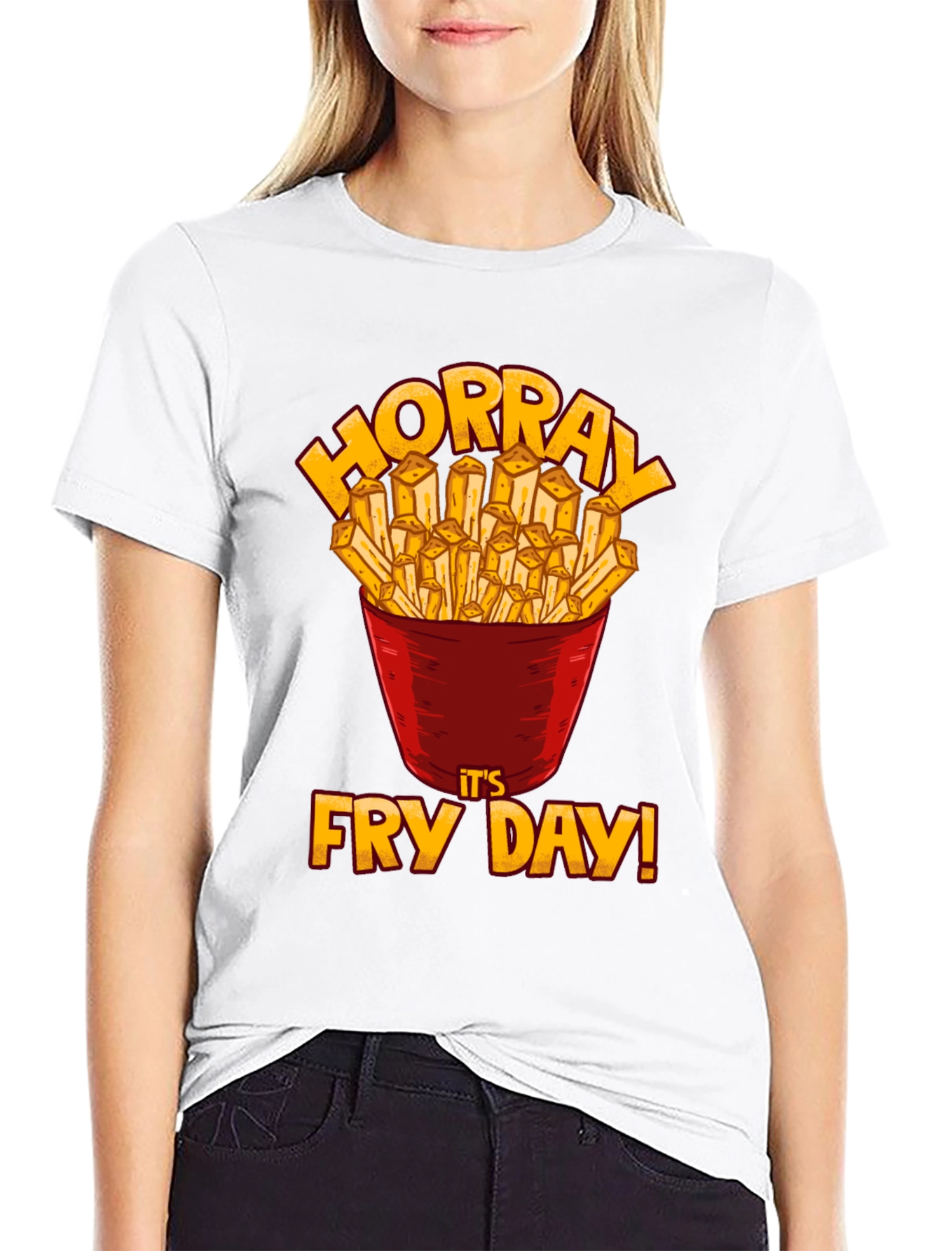 Hooray Fry Day Graphic T-Shirt