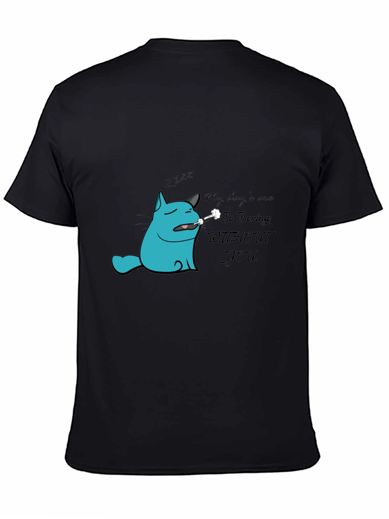 Boring Without You Cat Graphic Tee