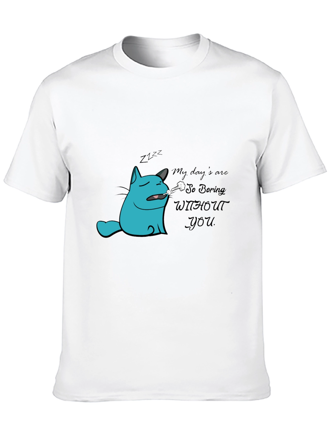 Boring Without You Cat Graphic Tee