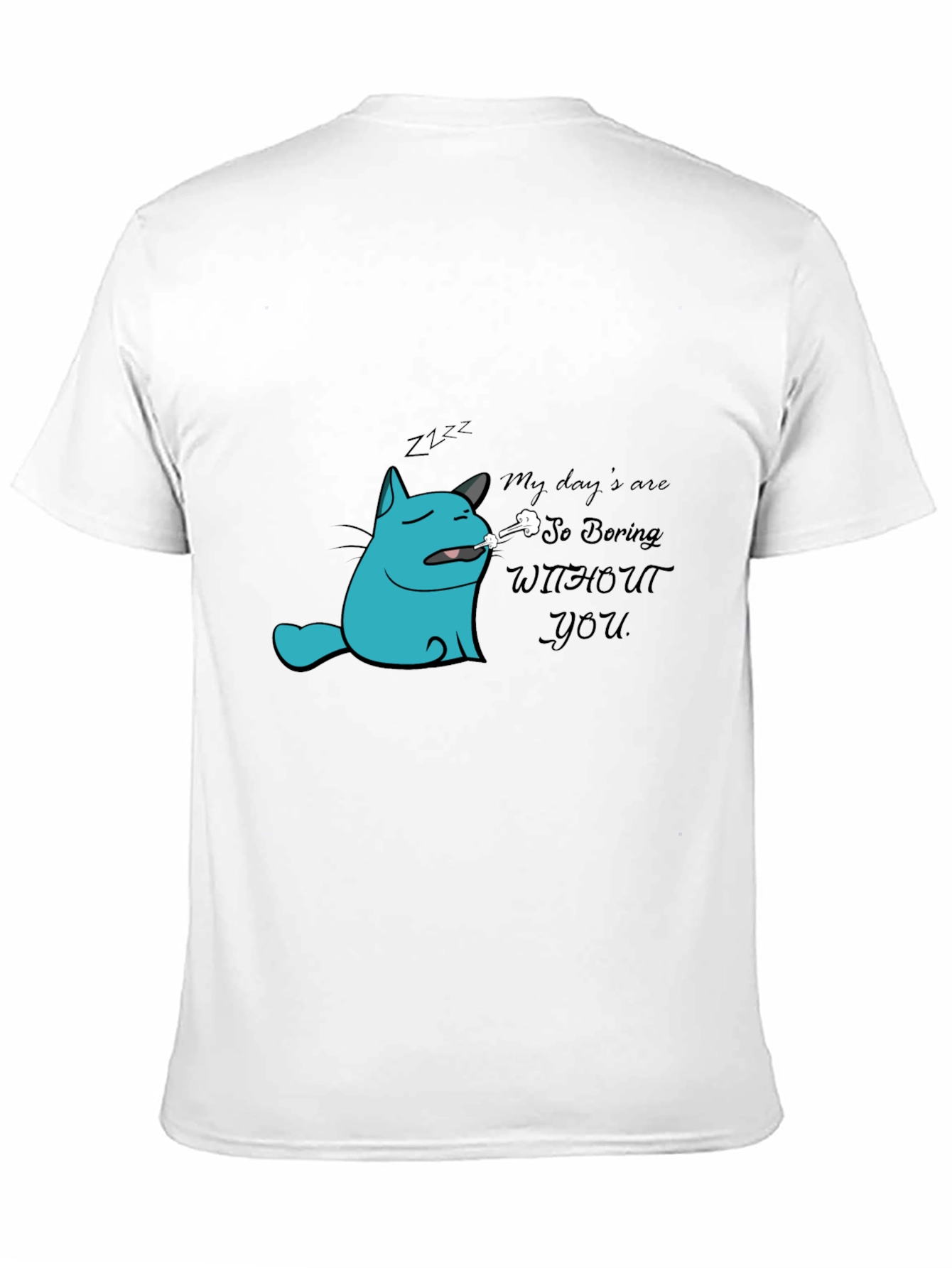 Boring Without You Cat Graphic Tee