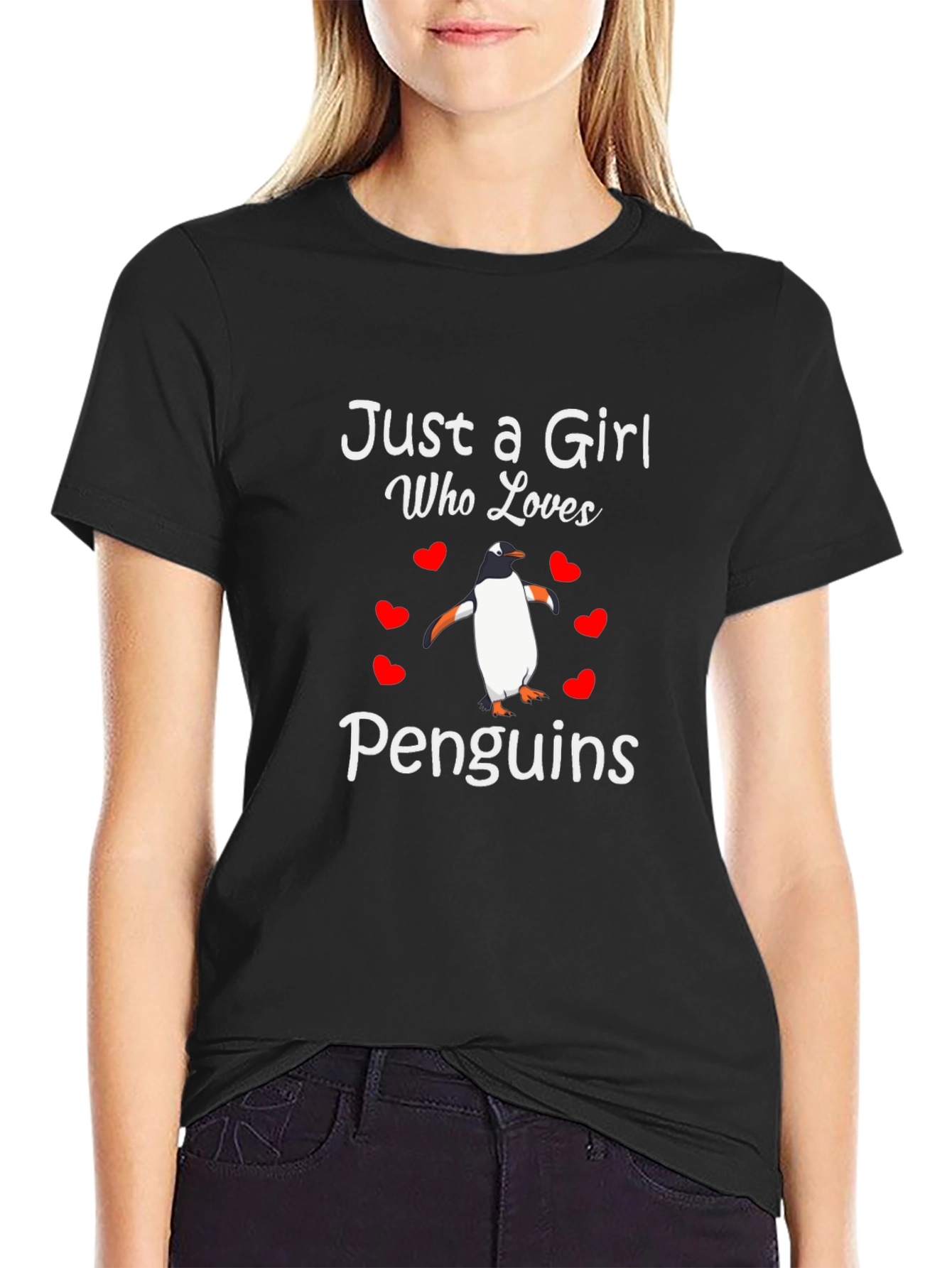 Just A Girl Who Loves Penguins T-Shirt