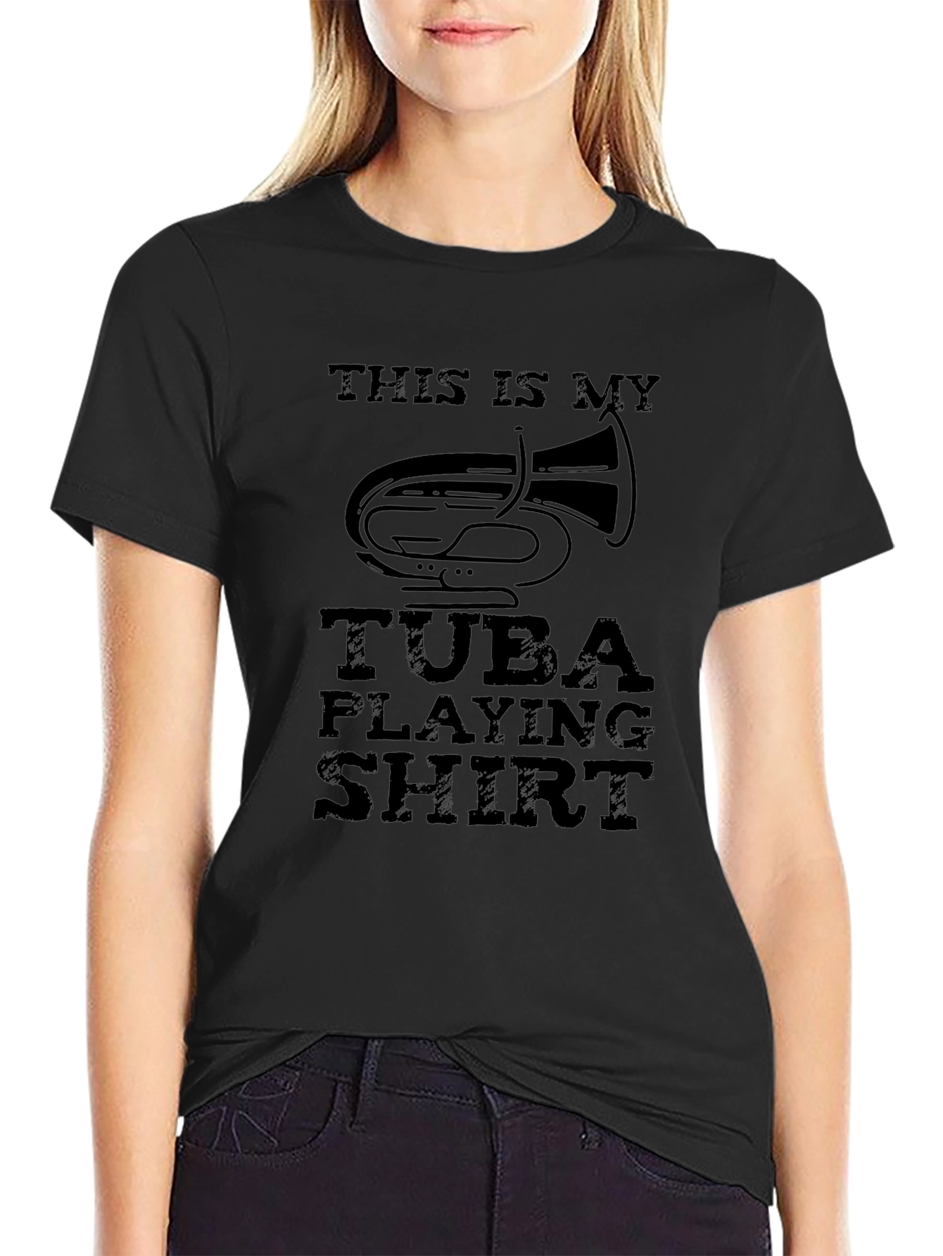 Tuba Playing Shirt - Musicians Tee