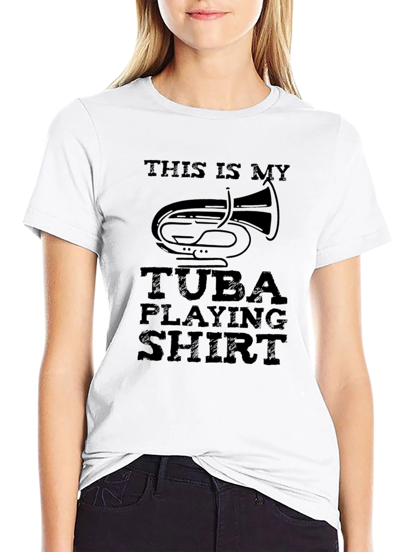 Tuba Playing Shirt - Musicians Tee