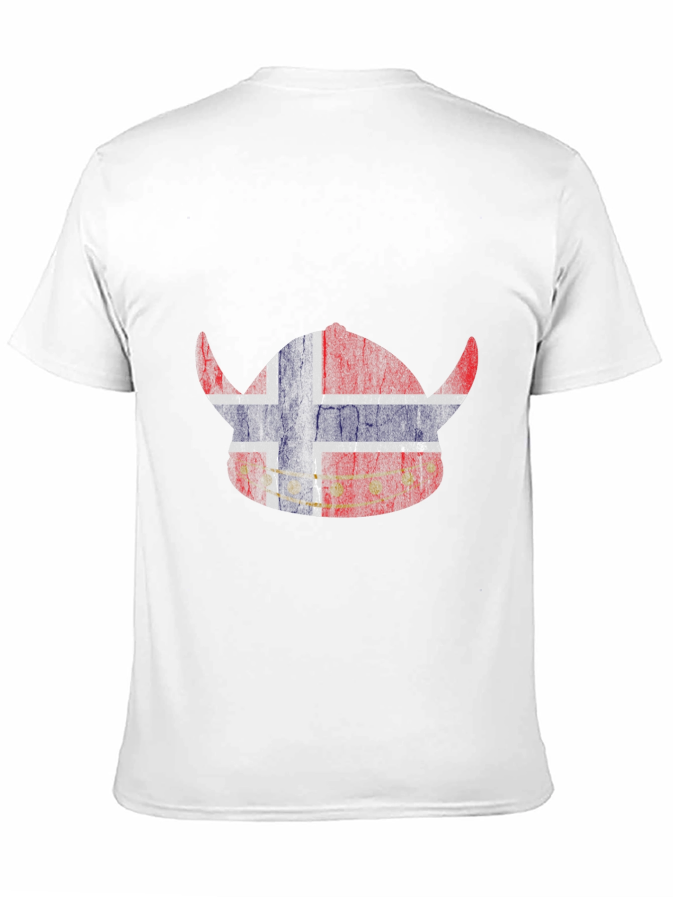Norway Viking Helmet Flag Graphic T-Shirt