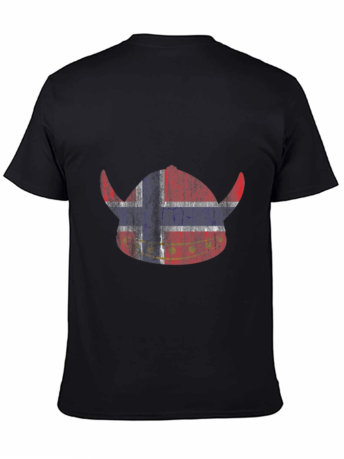 Norway Viking Helmet Flag Graphic T-Shirt