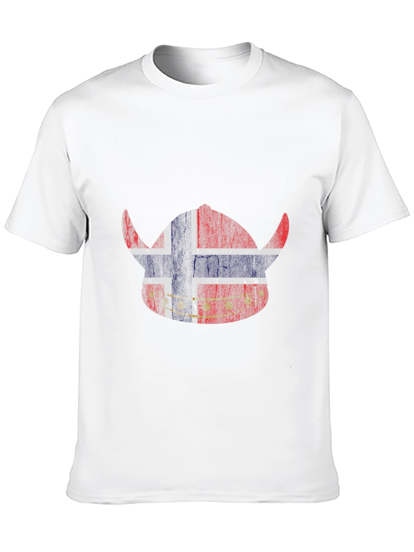 Norway Viking Helmet Flag Graphic T-Shirt