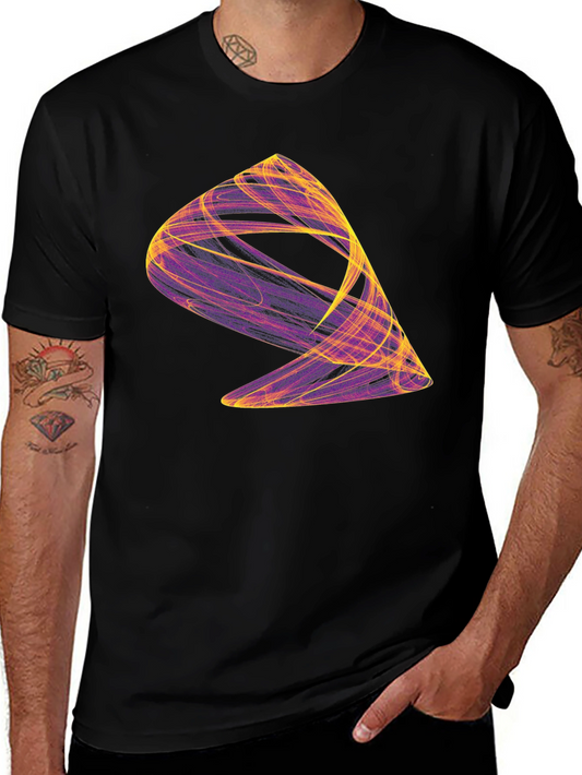 Abstract Swirl Graphic Tee - Unique Design