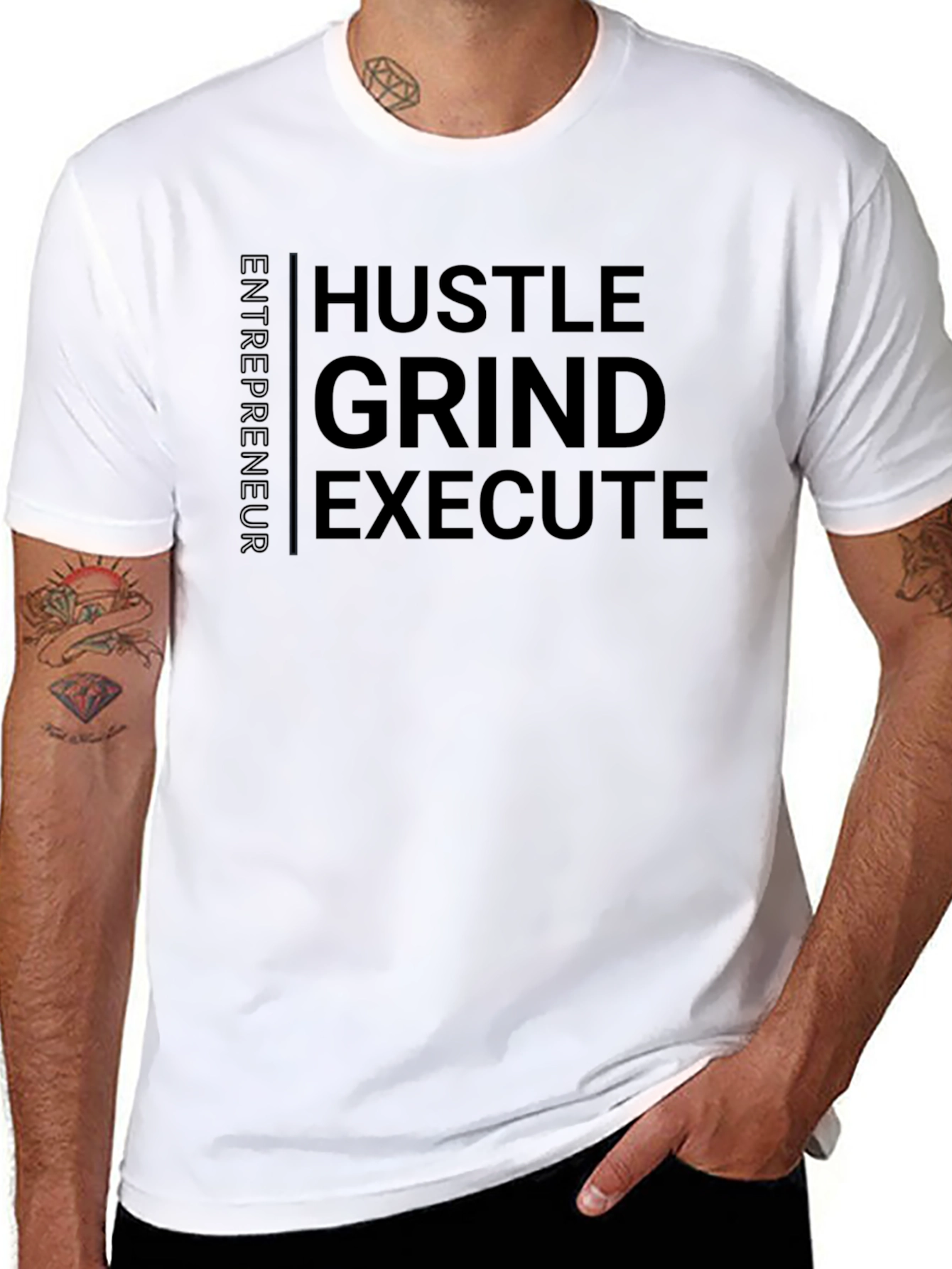 Hustle Grind Execute Entrepreneur T-Shirt